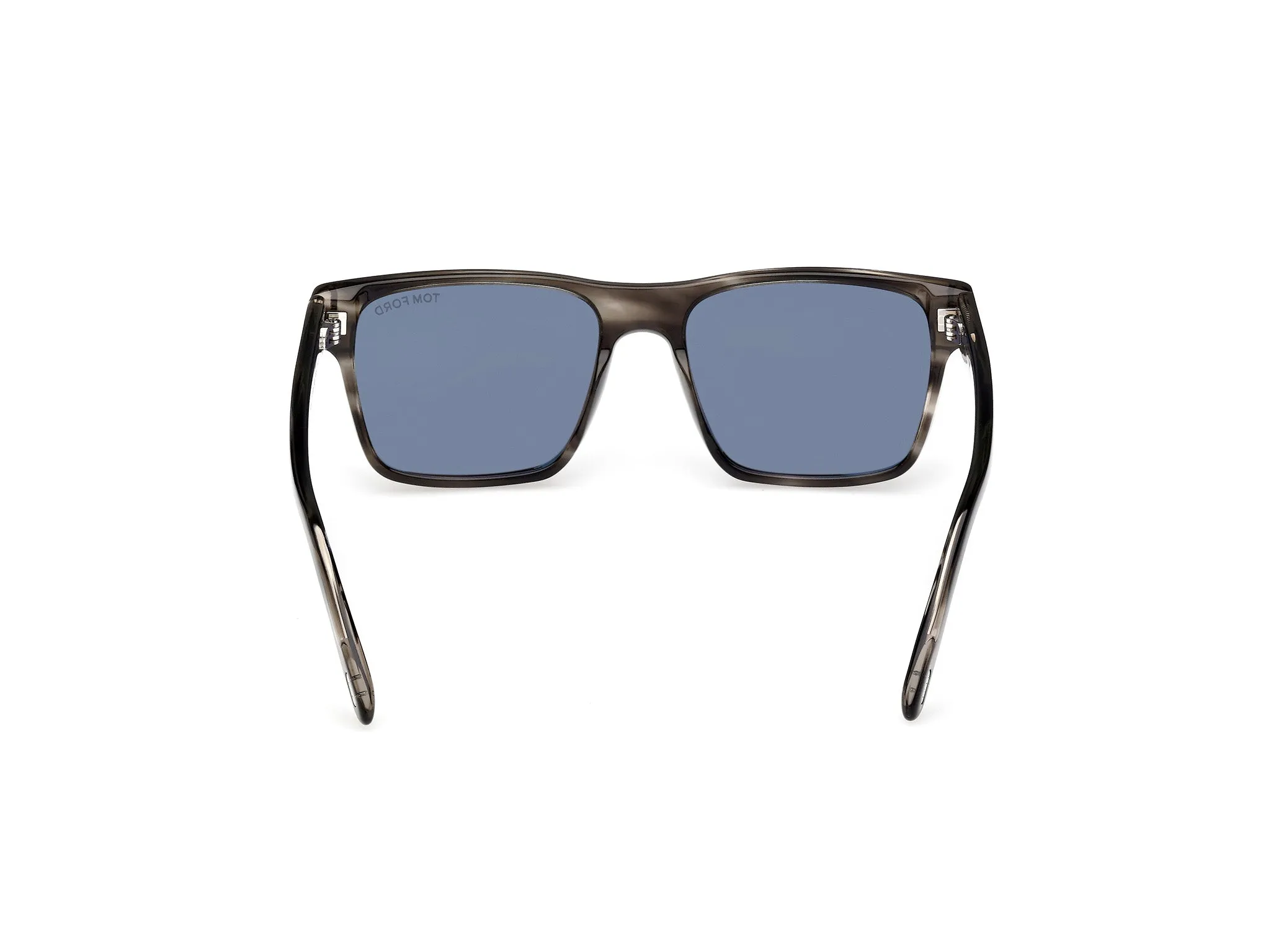 TOM FORD FT1205 CALDER 56A Occhiali da sole Acetato Havana Fumo Squadrata Normale - immagine 4