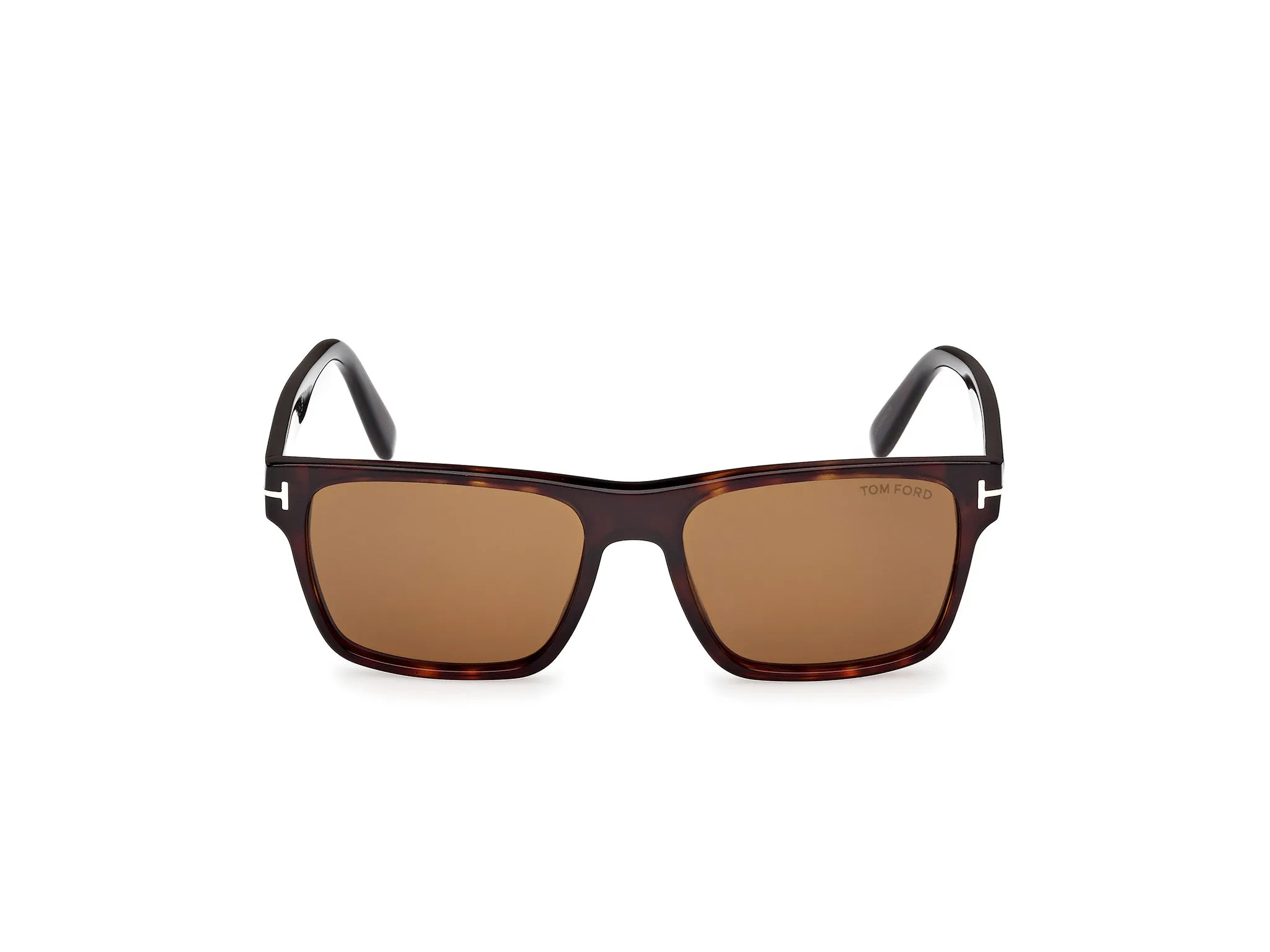 TOM FORD FT1205 CALDER 52E Occhiali da sole Acetato Havana Marrone Squadrata Normale - immagine 2