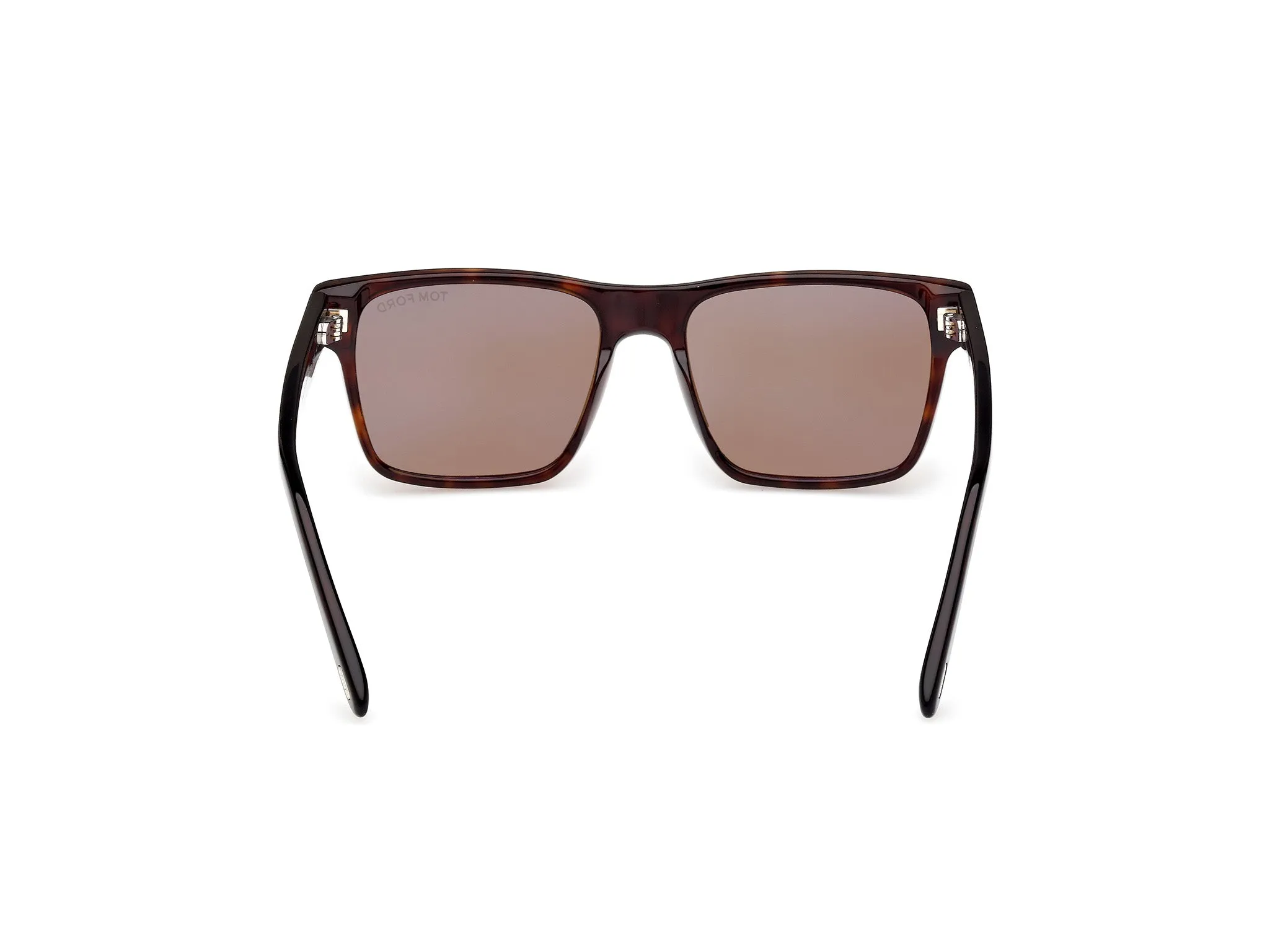 TOM FORD FT1205 CALDER 52E Occhiali da sole Acetato Havana Marrone Squadrata Normale - immagine 4