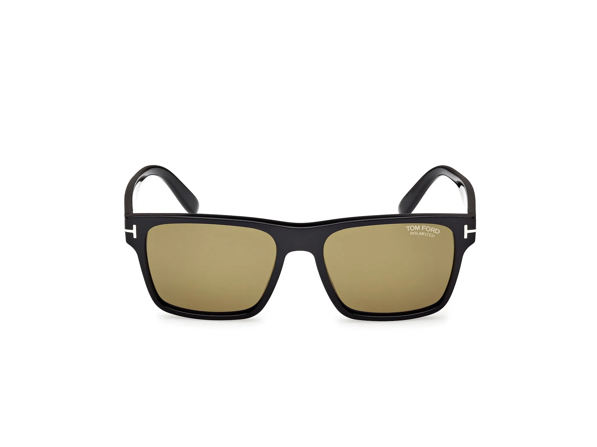TOM FORD FT1205 CALDER 01H Occhiali da sole Acetato Nero Marrone Squadrata Polarizzata - immagine 2