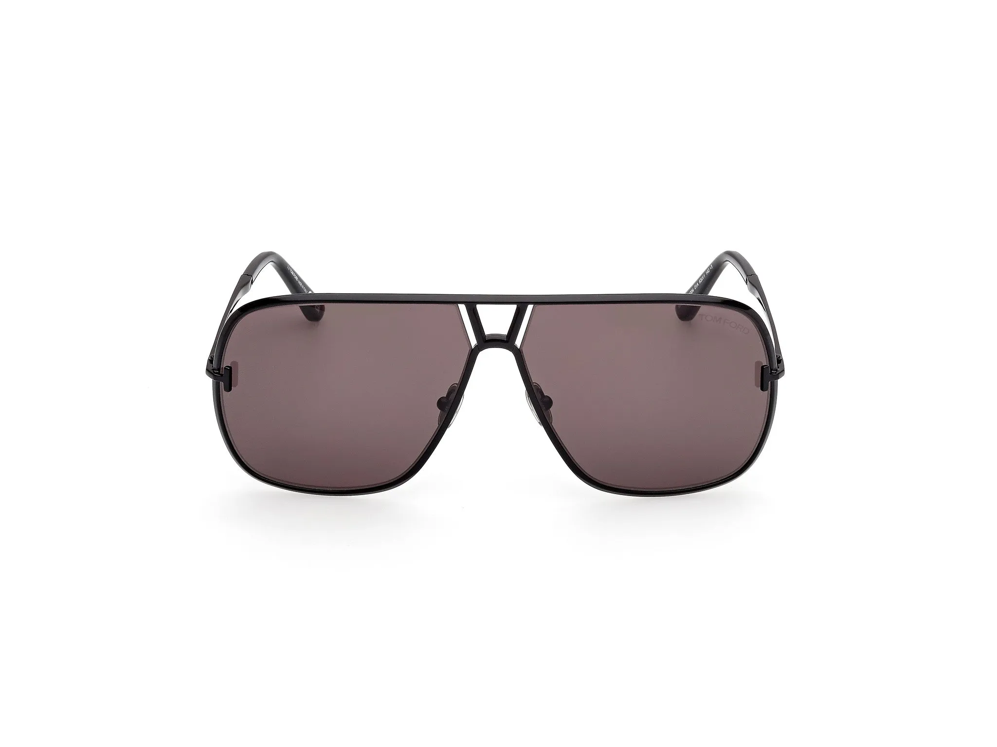TOM FORD FT1204 STAVROS 01A Occhiali da sole Metallo Nero Fumo Squadrata Normale - immagine 2