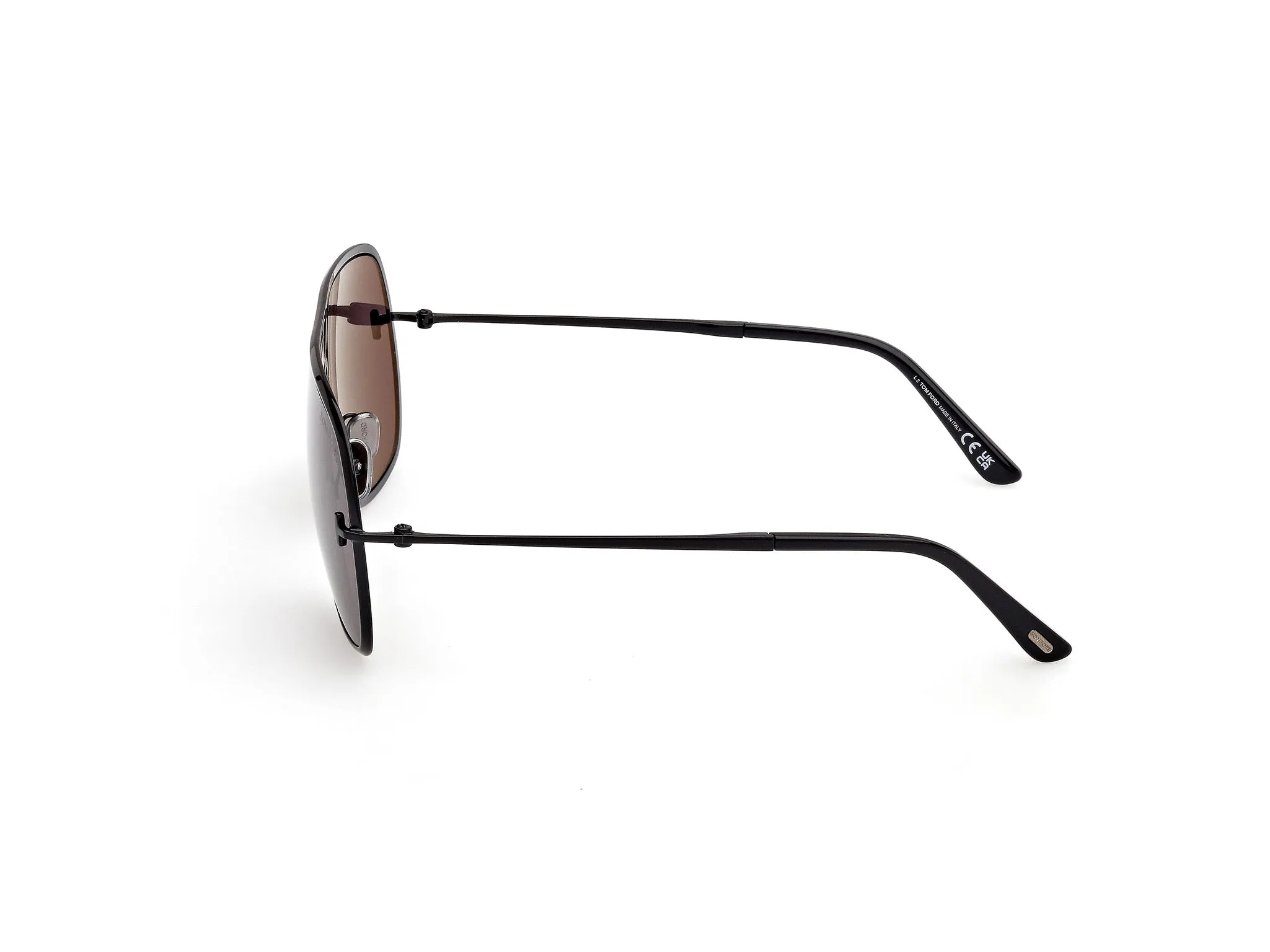 TOM FORD FT1204 STAVROS 01A Occhiali da sole Metallo Nero Fumo Squadrata Normale - immagine 3