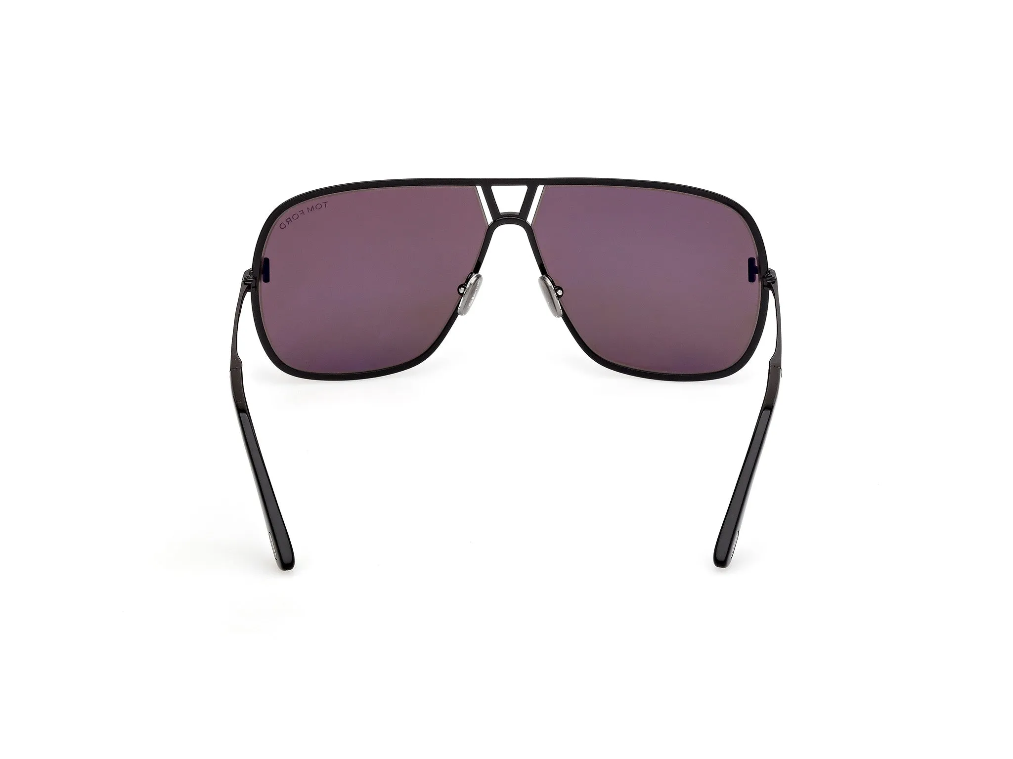 TOM FORD FT1204 STAVROS 01A Occhiali da sole Metallo Nero Fumo Squadrata Normale - immagine 4