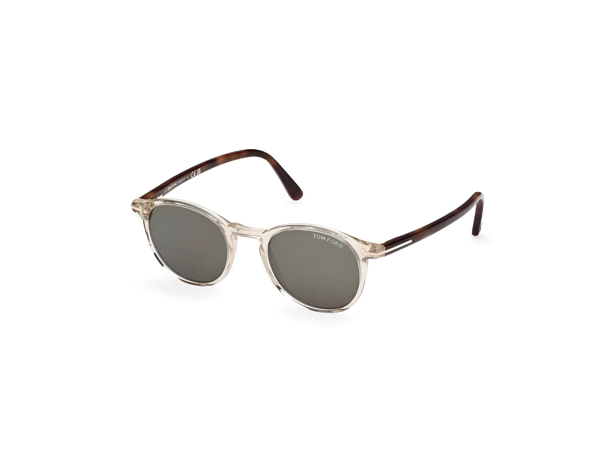 TOM FORD FT0539 ANDREA-02 45N Occhiali da sole Acetato Marrone Verde Rotonda Normale - immagine 1