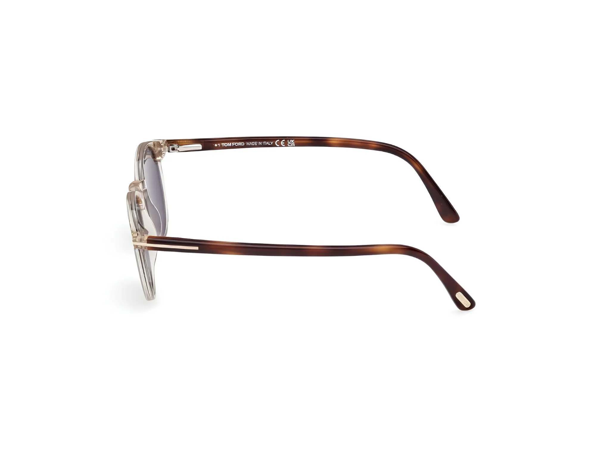 TOM FORD FT0539 ANDREA-02 45N Occhiali da sole Acetato Marrone Verde Rotonda Normale - immagine 3