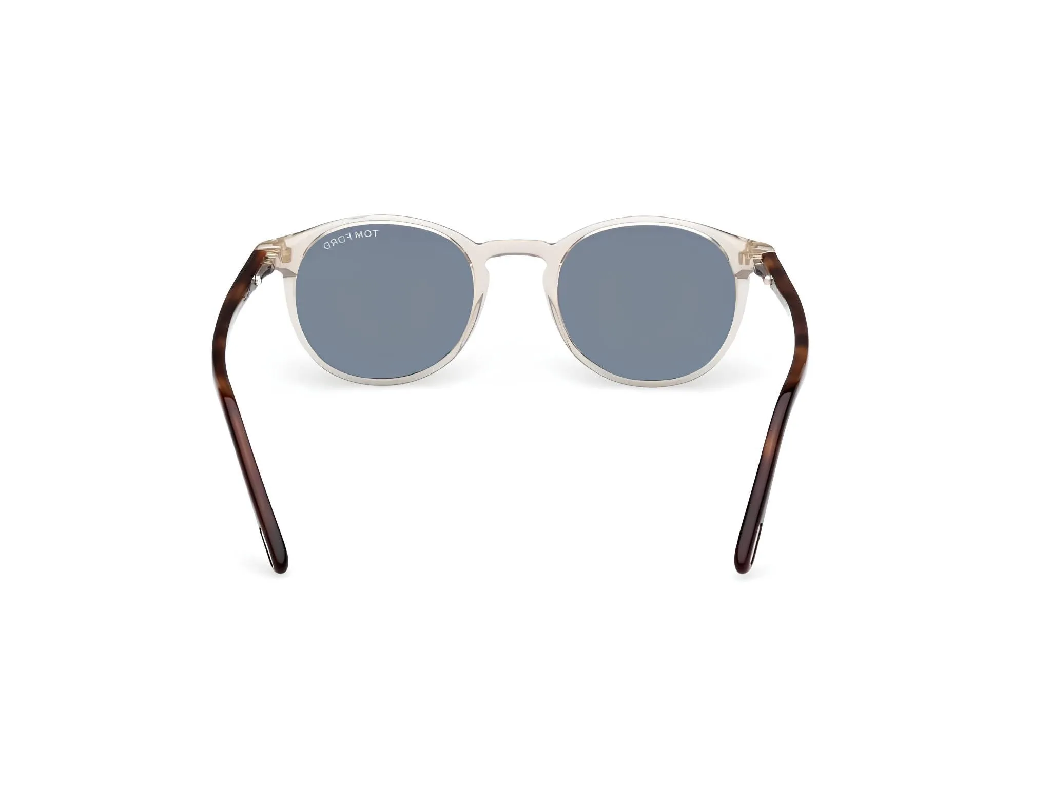 TOM FORD FT0539 ANDREA-02 45N Occhiali da sole Acetato Marrone Verde Rotonda Normale - immagine 4