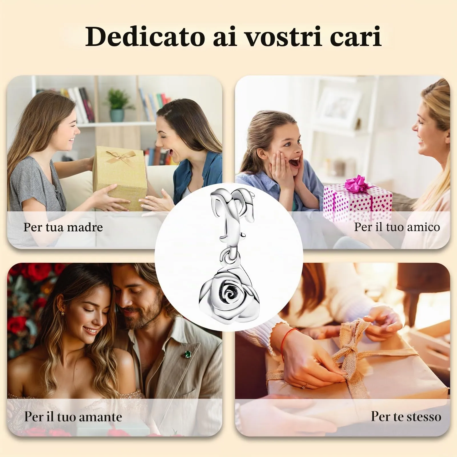 J.Fée Charms per Bracciali Ciondoli per Collane in 925 Argento - immagine 8