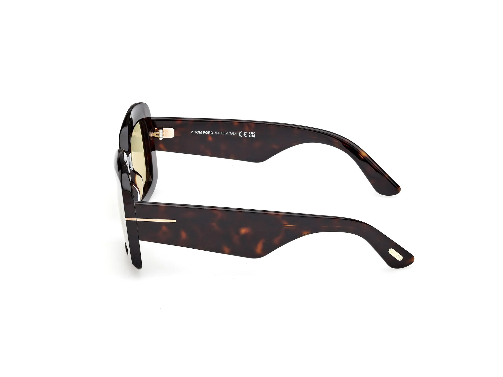 TOM FORD FT1218 VENETIA 52E Occhiali da sole Acetato Havana Marrone Squadrata Fotocromatiche - immagine 3