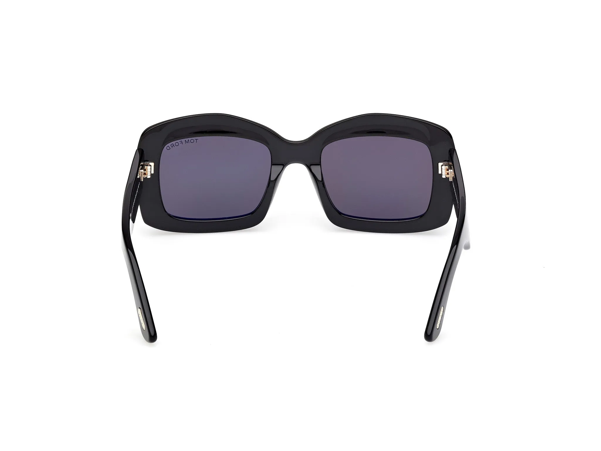 TOM FORD FT1218 VENETIA 01A Occhiali da sole Acetato Nero Fumo Squadrata Normale - immagine 4