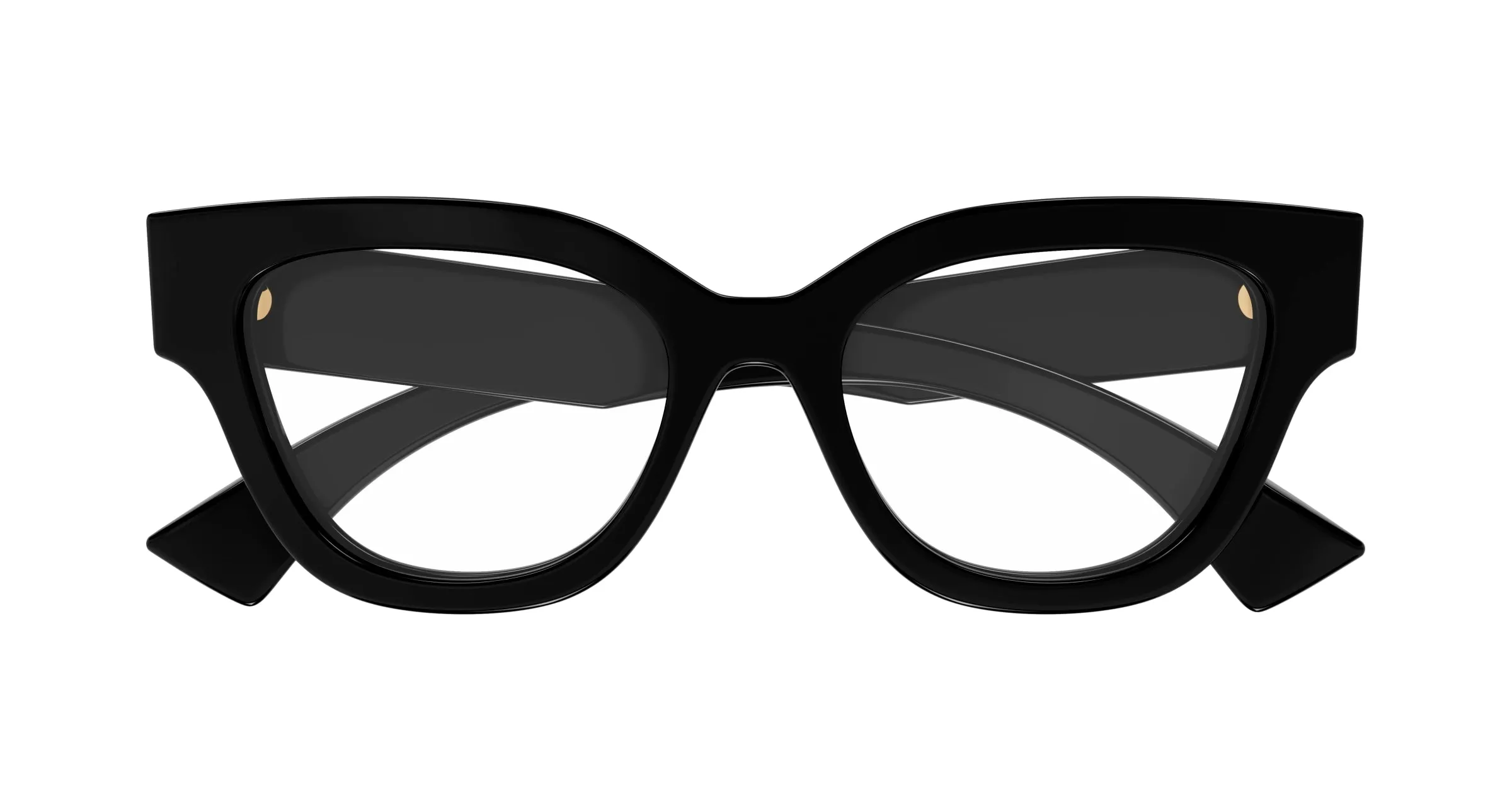 Gucci GG1837O 001 Montature da vista Acetato Nero Trasparente Farfalla - immagine 2