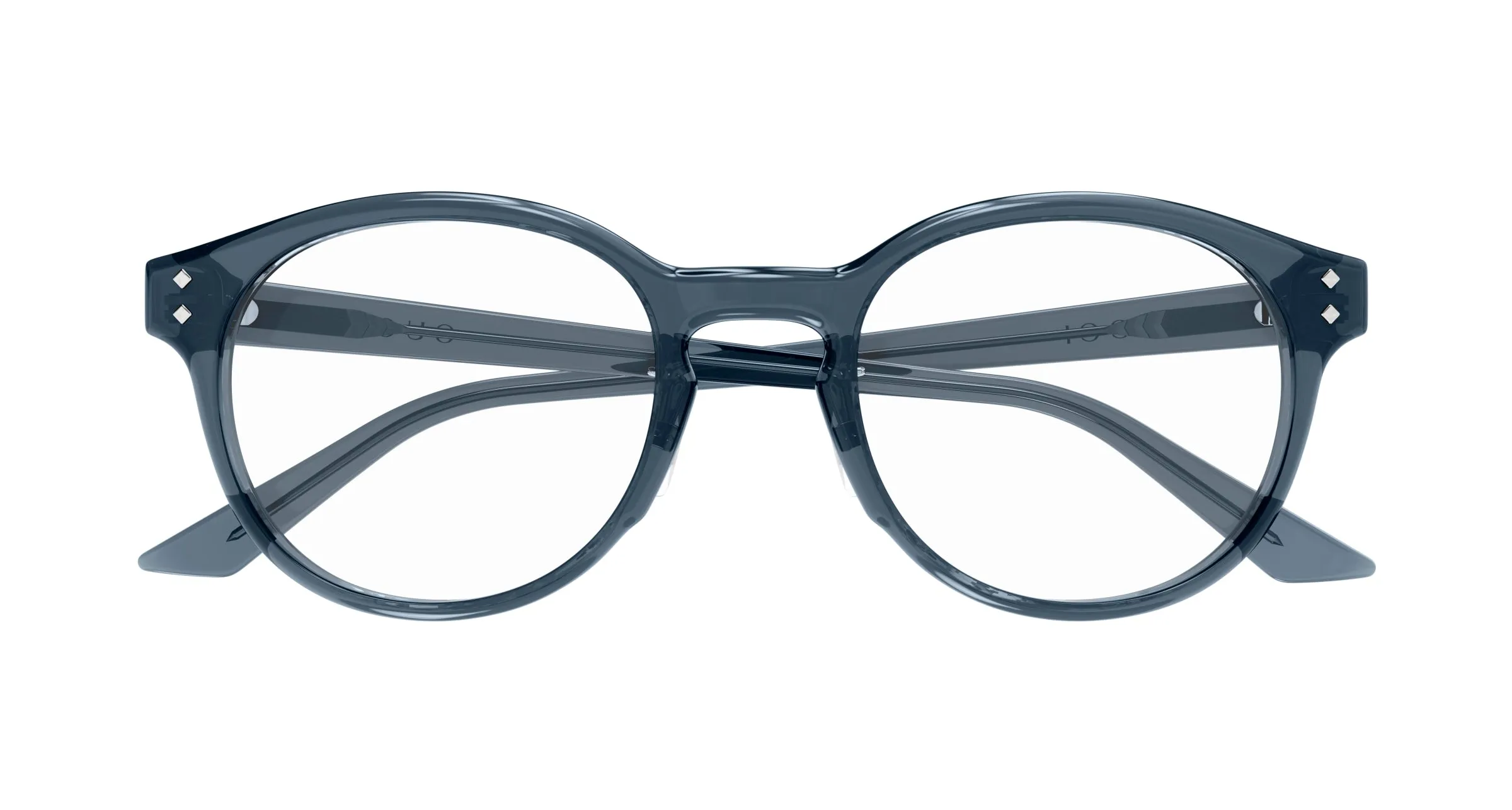 Gucci GG1898OA 003 Montature da vista Acetato Blu Trasparente Rotonda - immagine 2