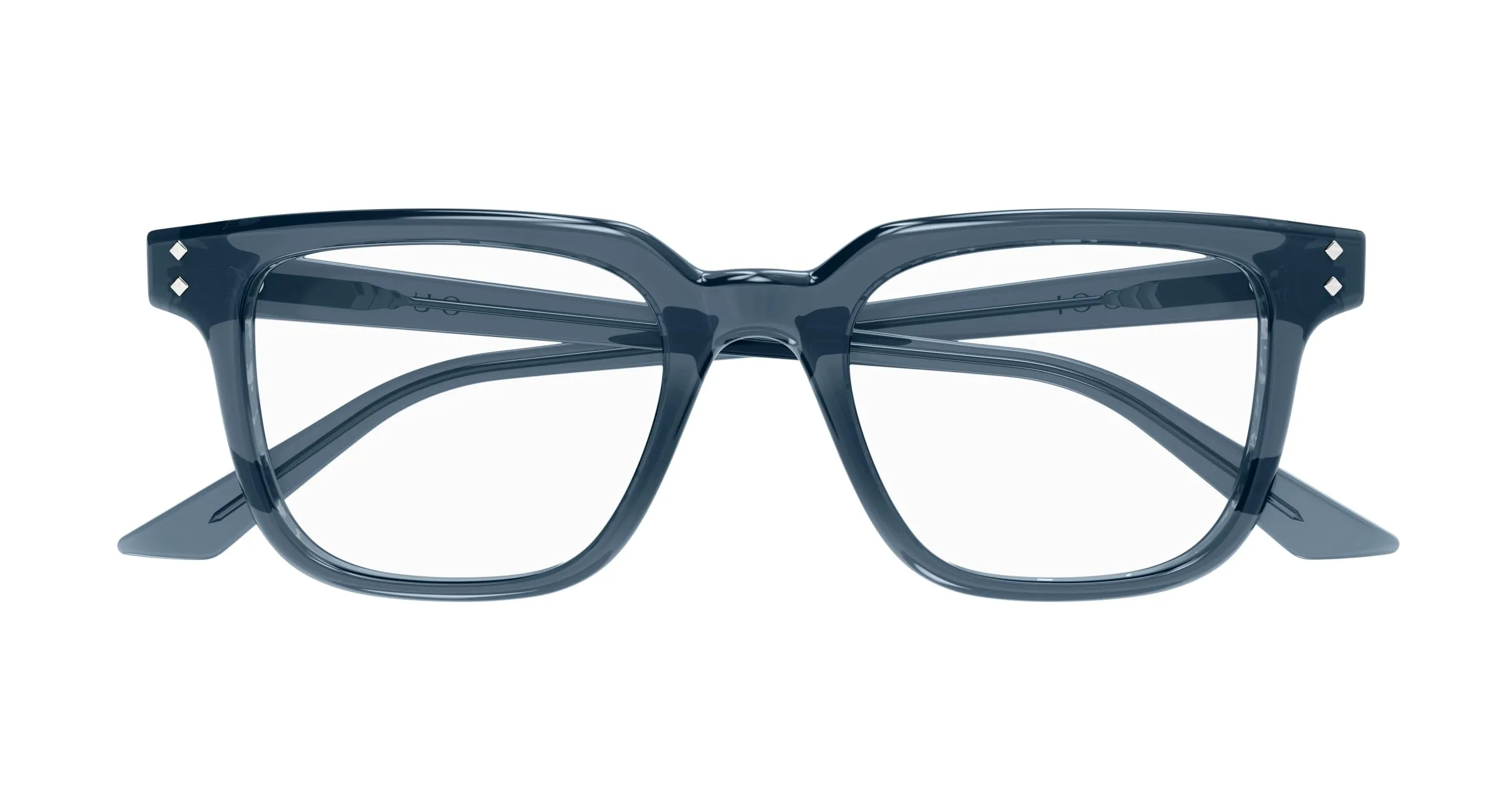 Gucci GG1895O 003 Montature da vista Acetato Blu Trasparente Squadrata - immagine 2