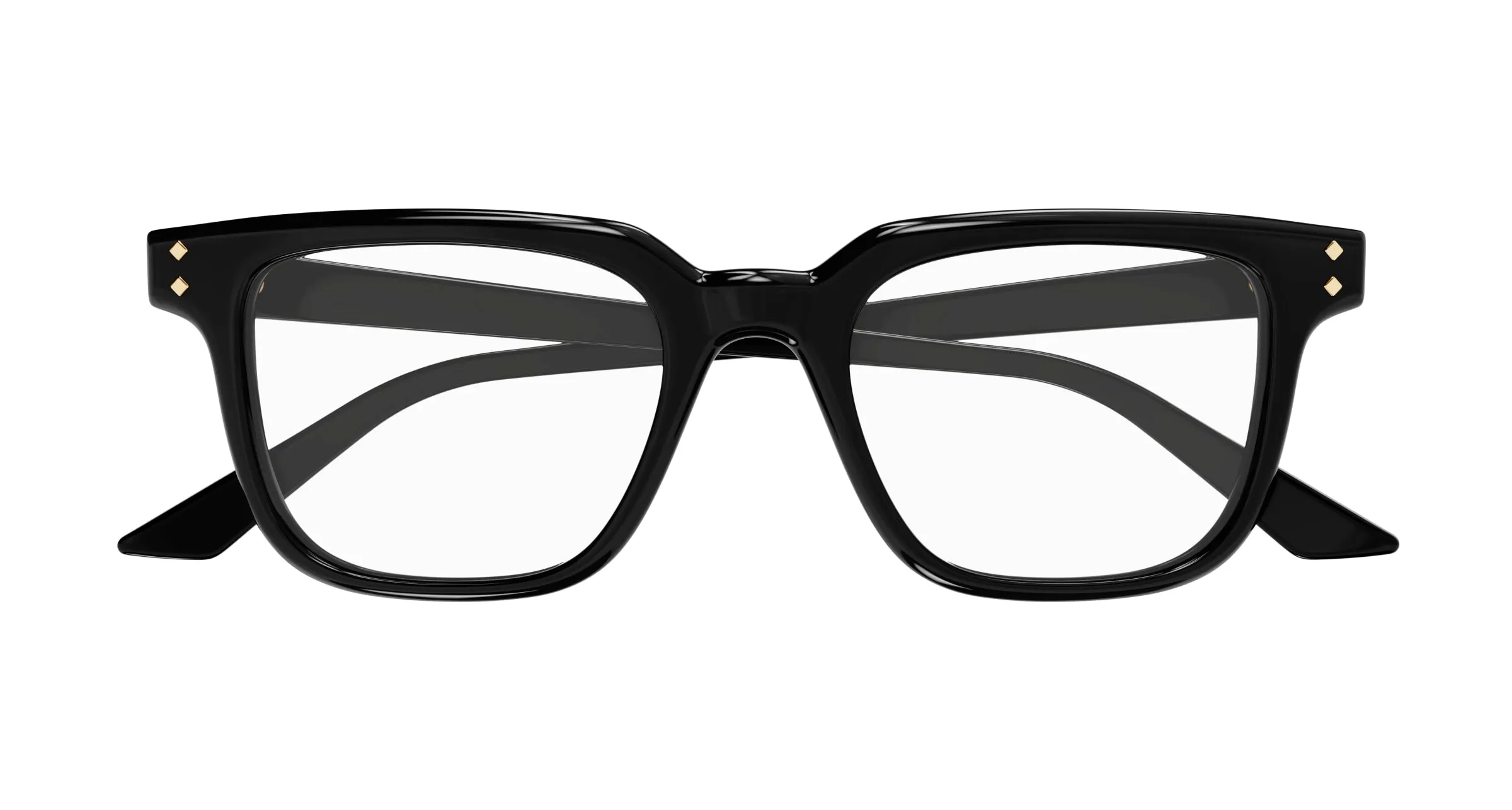 Gucci GG1895O 001 Montature da vista Acetato Nero Trasparente Squadrata - immagine 2