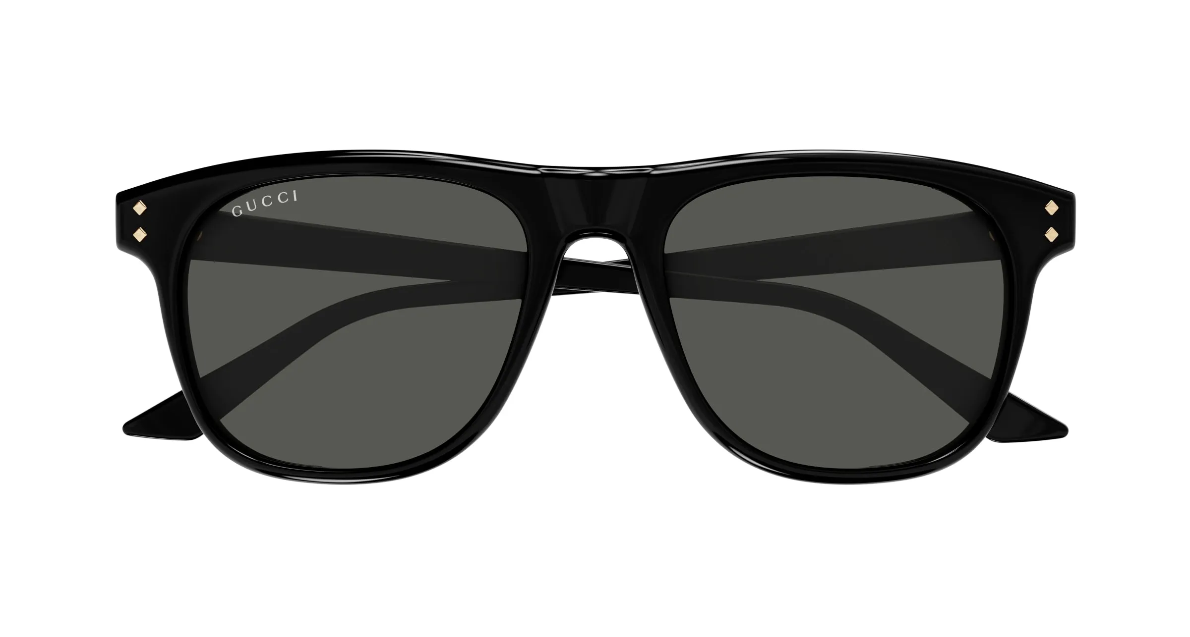 Gucci GG1893S 001 Occhiali da sole Acetato Nero Grigio Squadrata - immagine 2