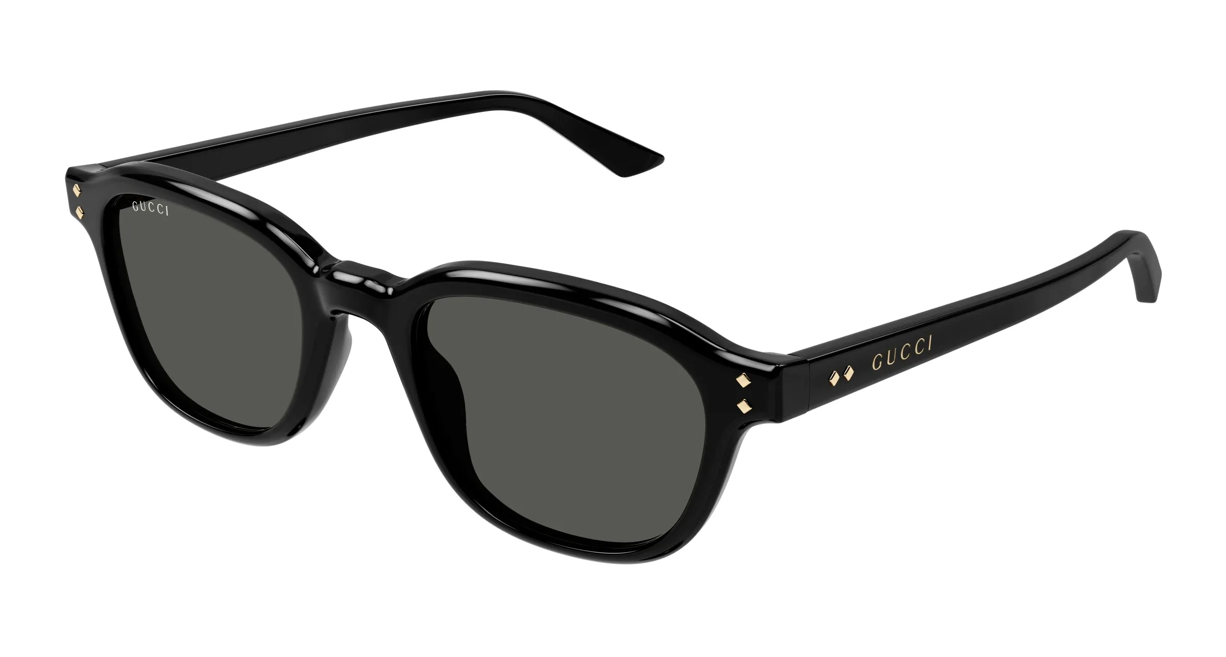 Gucci GG1892S 001 Occhiali da sole Acetato Nero Grigio Rotonda - immagine 1