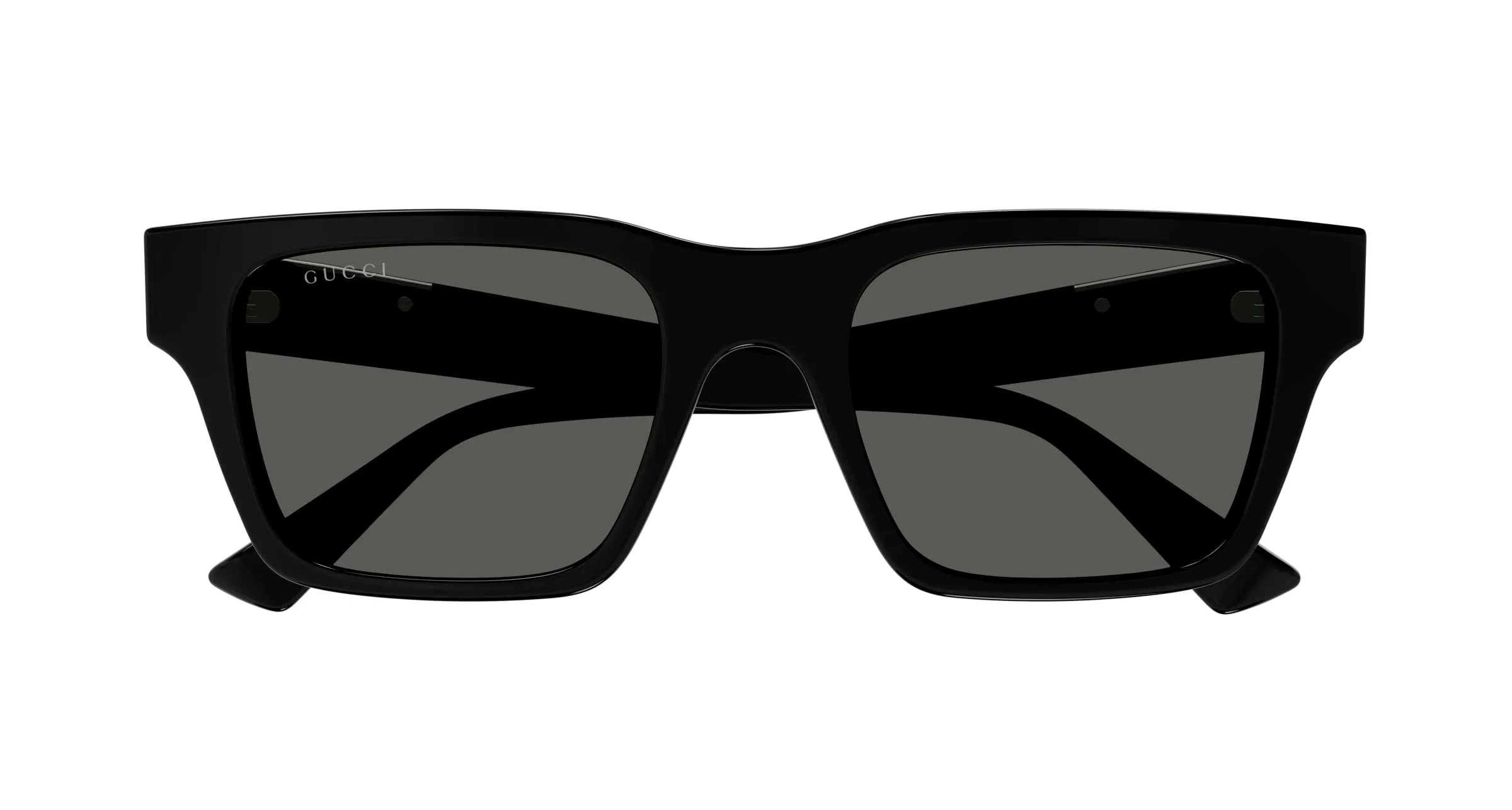 Gucci GG1889S 001 Occhiali da sole Acetato Nero Grigio Squadrata - immagine 2