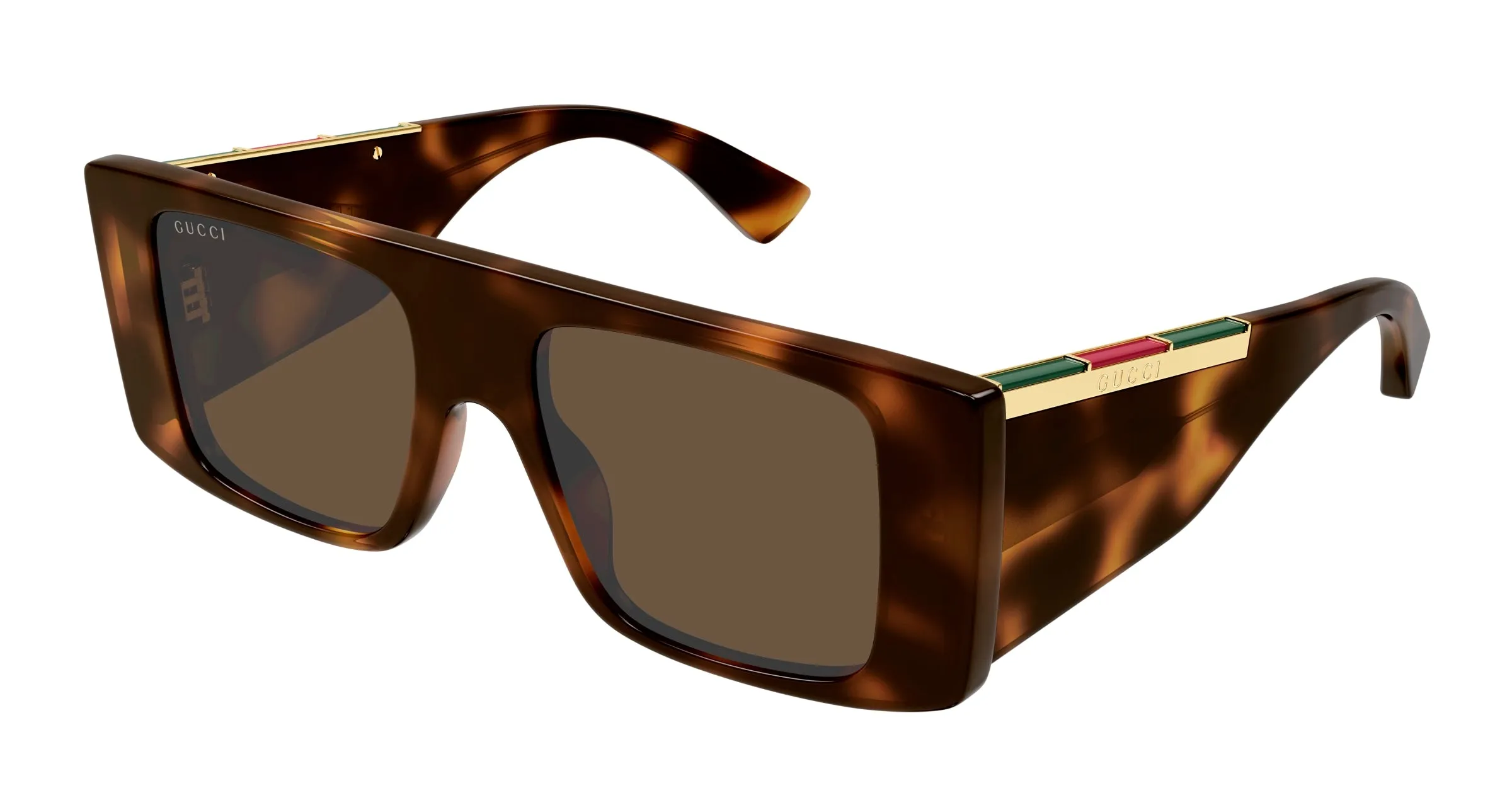 Gucci GG1888S 002 Occhiali da sole Acetato Havana Marrone Squadrata - immagine 1