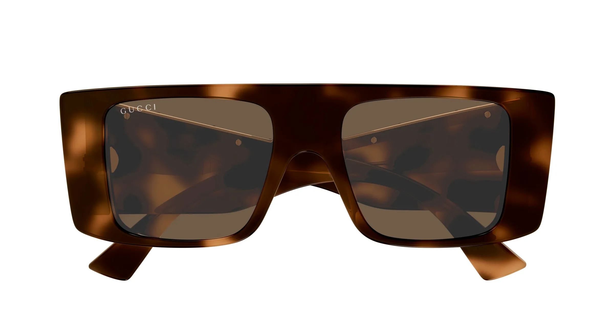 Gucci GG1888S 002 Occhiali da sole Acetato Havana Marrone Squadrata - immagine 2