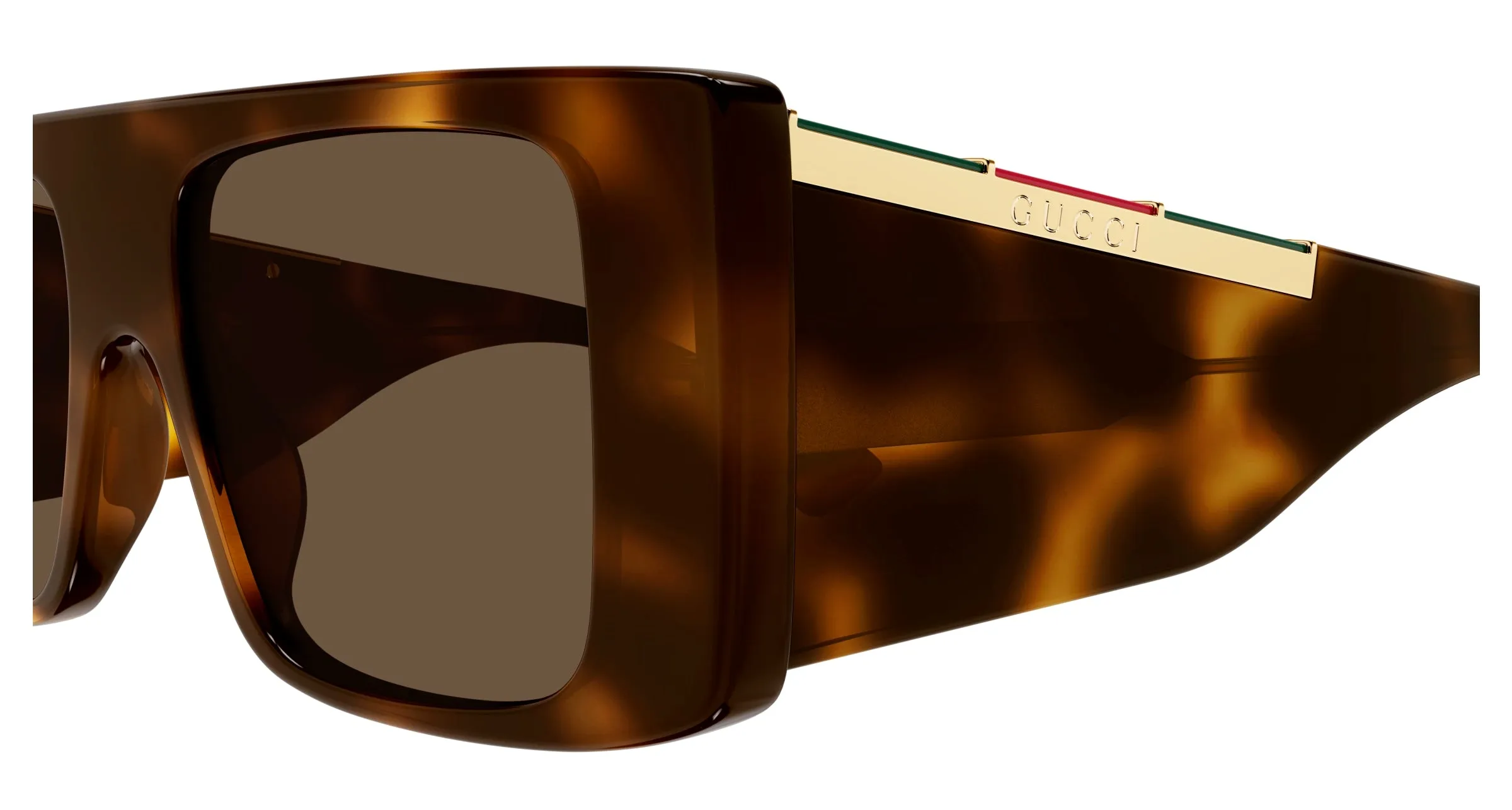 Gucci GG1888S 002 Occhiali da sole Acetato Havana Marrone Squadrata - immagine 3