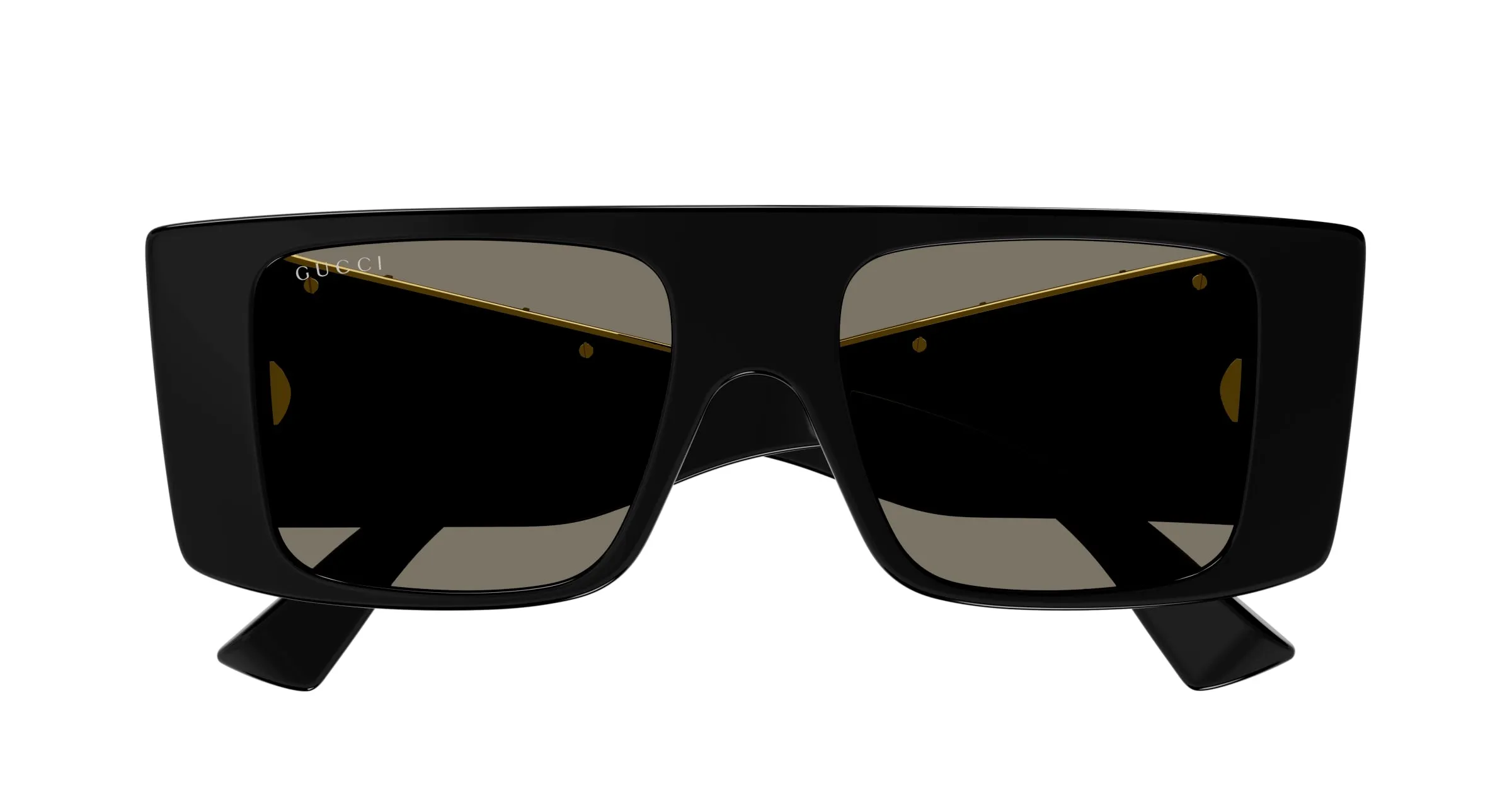 Gucci GG1888S 001 Occhiali da sole Acetato Nero Marrone Squadrata - immagine 2
