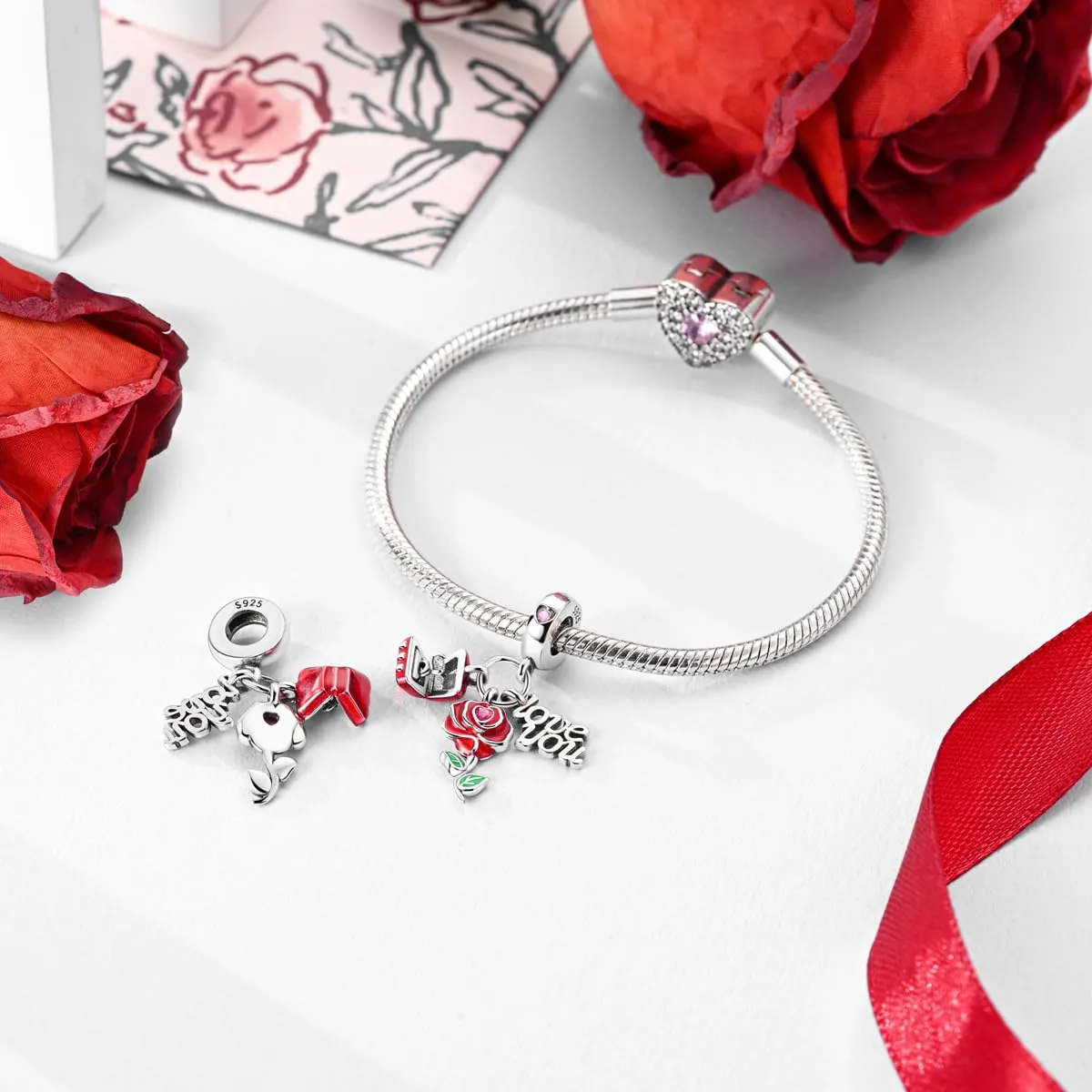 Hapour Ciondoli in argento sterling 925 per braccialetti collana gioielli europei ciondolo perline barboncino Charm per donne mamma, Argento sterling - immagine 2