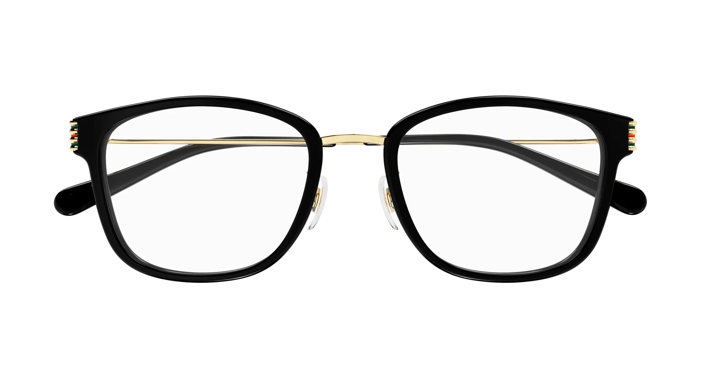 Gucci GG1886OA 001 Montature da vista Acetato Nero Trasparente Rotonda - immagine 2