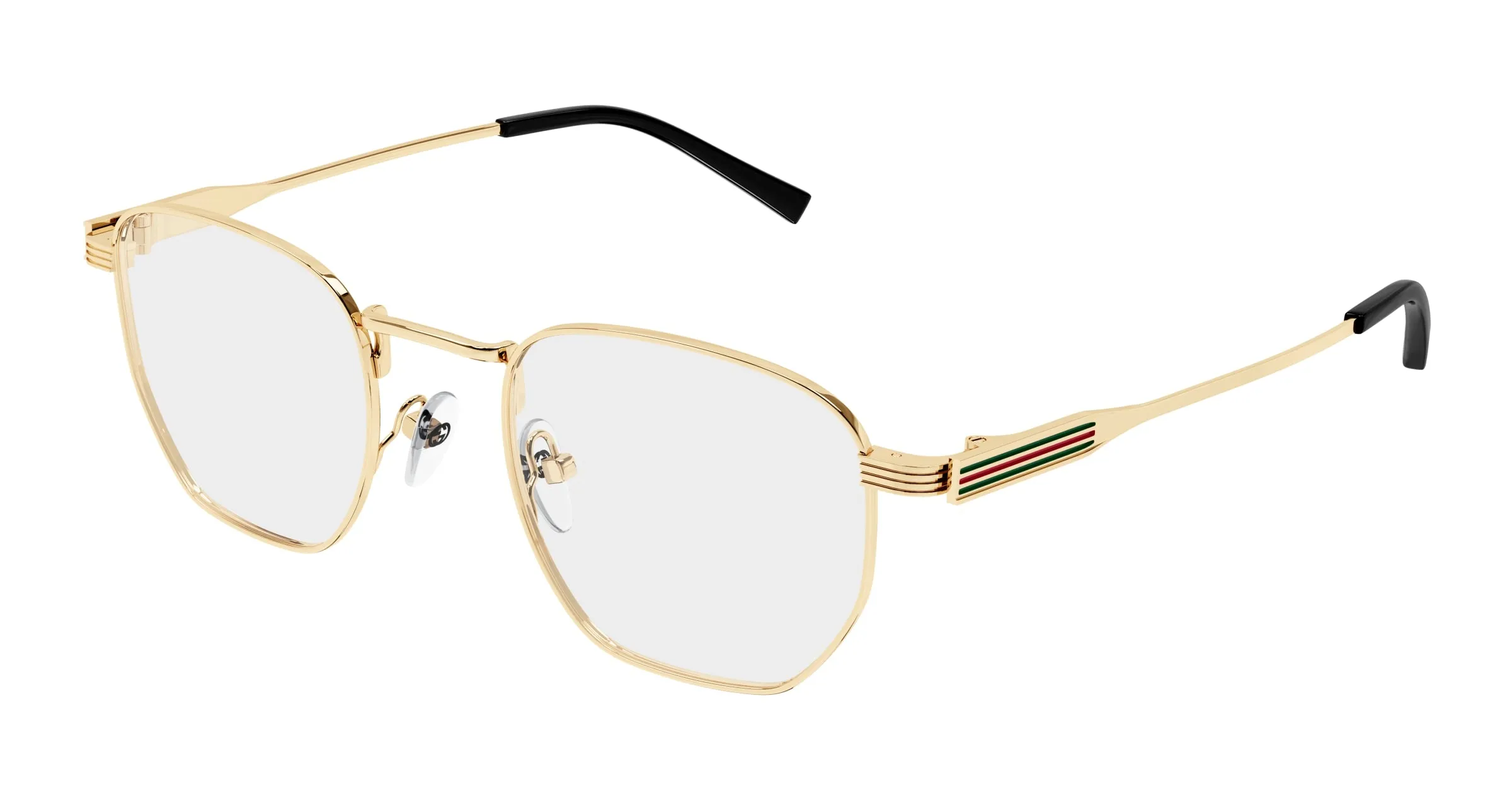 Gucci GG1878O 001 Montature da vista Metallo Oro Trasparente Squadrata - immagine 1