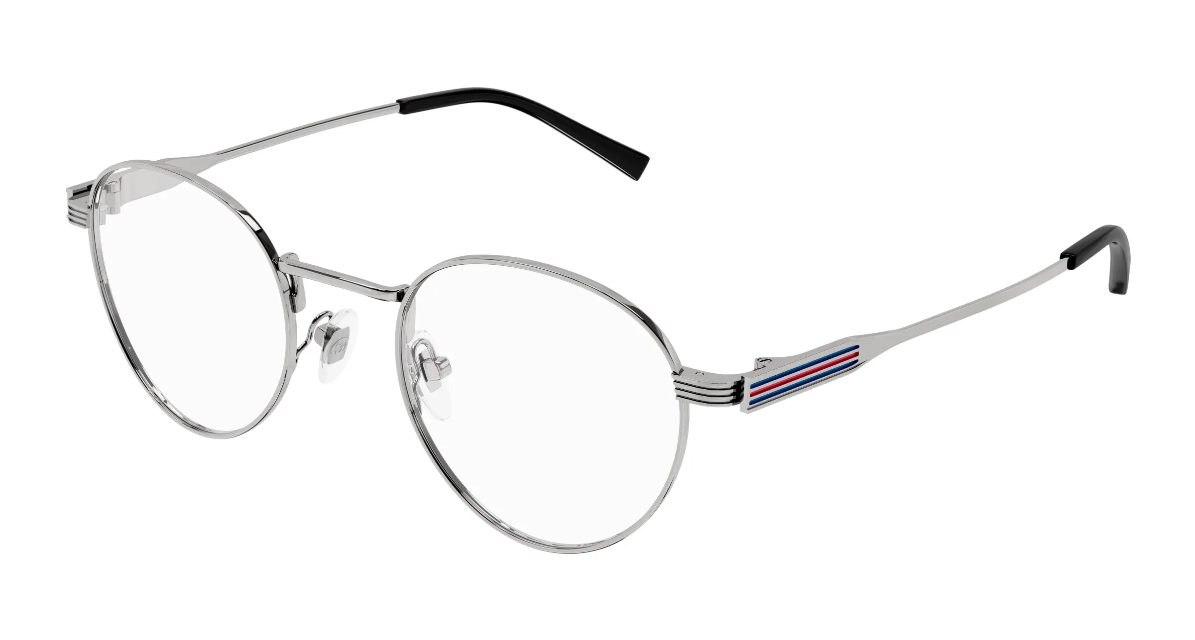 Gucci GG1877O 003 Montature da vista Metallo Rutenio Trasparente Rotonda - immagine 1