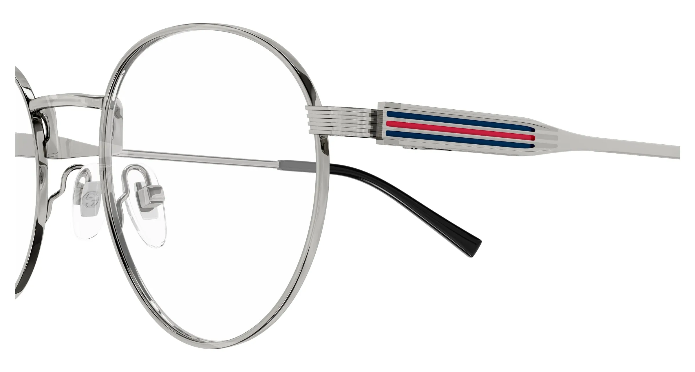 Gucci GG1877O 003 Montature da vista Metallo Rutenio Trasparente Rotonda - immagine 3