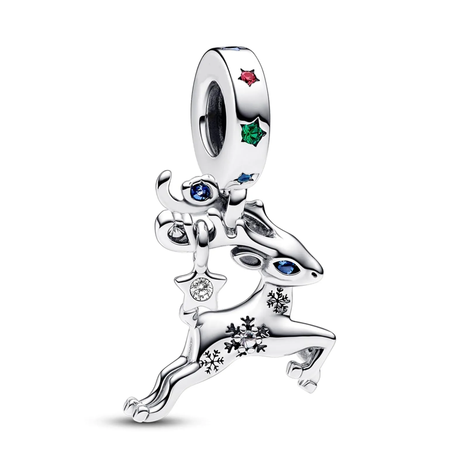 Simphman 925 Sterling Silver Charms Dangles per braccialetti e collana Alce di Natale Gioielli regalo per le donne ragazza famiglia amica - immagine 1