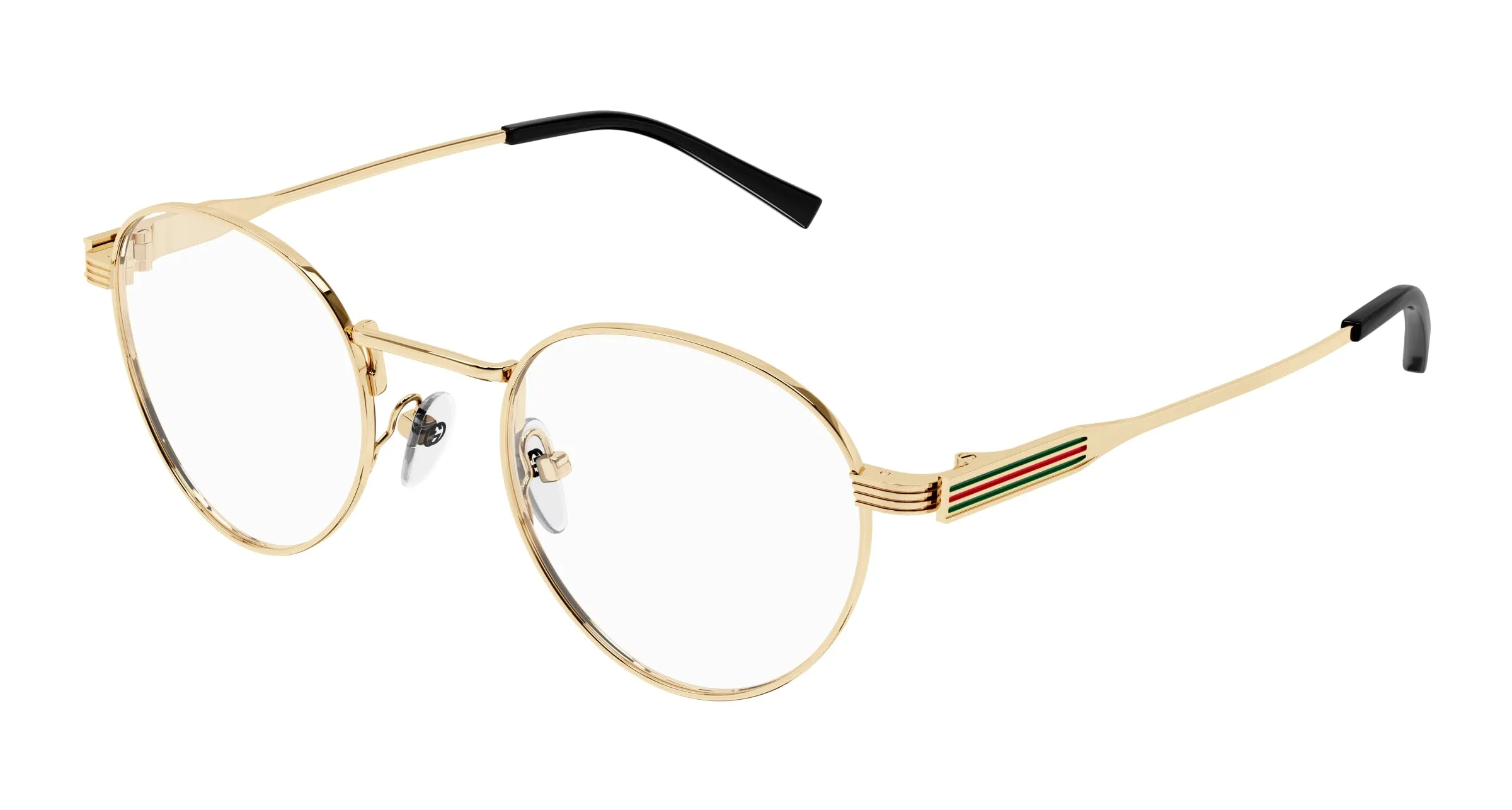 Gucci GG1877O 001 Montature da vista Metallo Oro Trasparente Rotonda - immagine 1