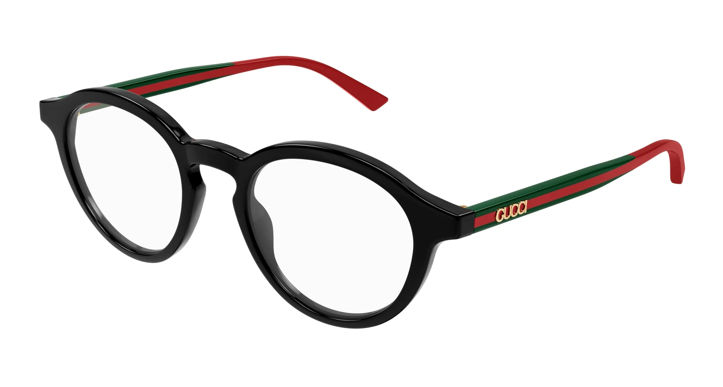 Gucci GG1871O 001 Montature da vista Acetato Nero Trasparente Rotonda - immagine 1