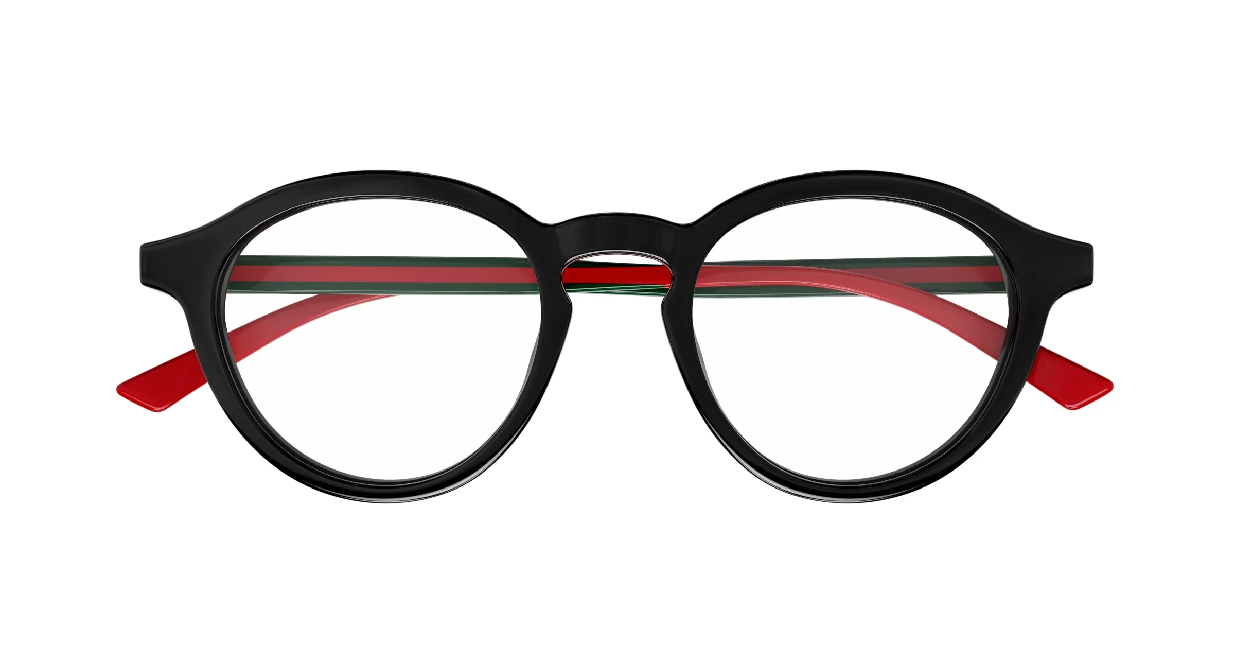 Gucci GG1871O 001 Montature da vista Acetato Nero Trasparente Rotonda - immagine 2