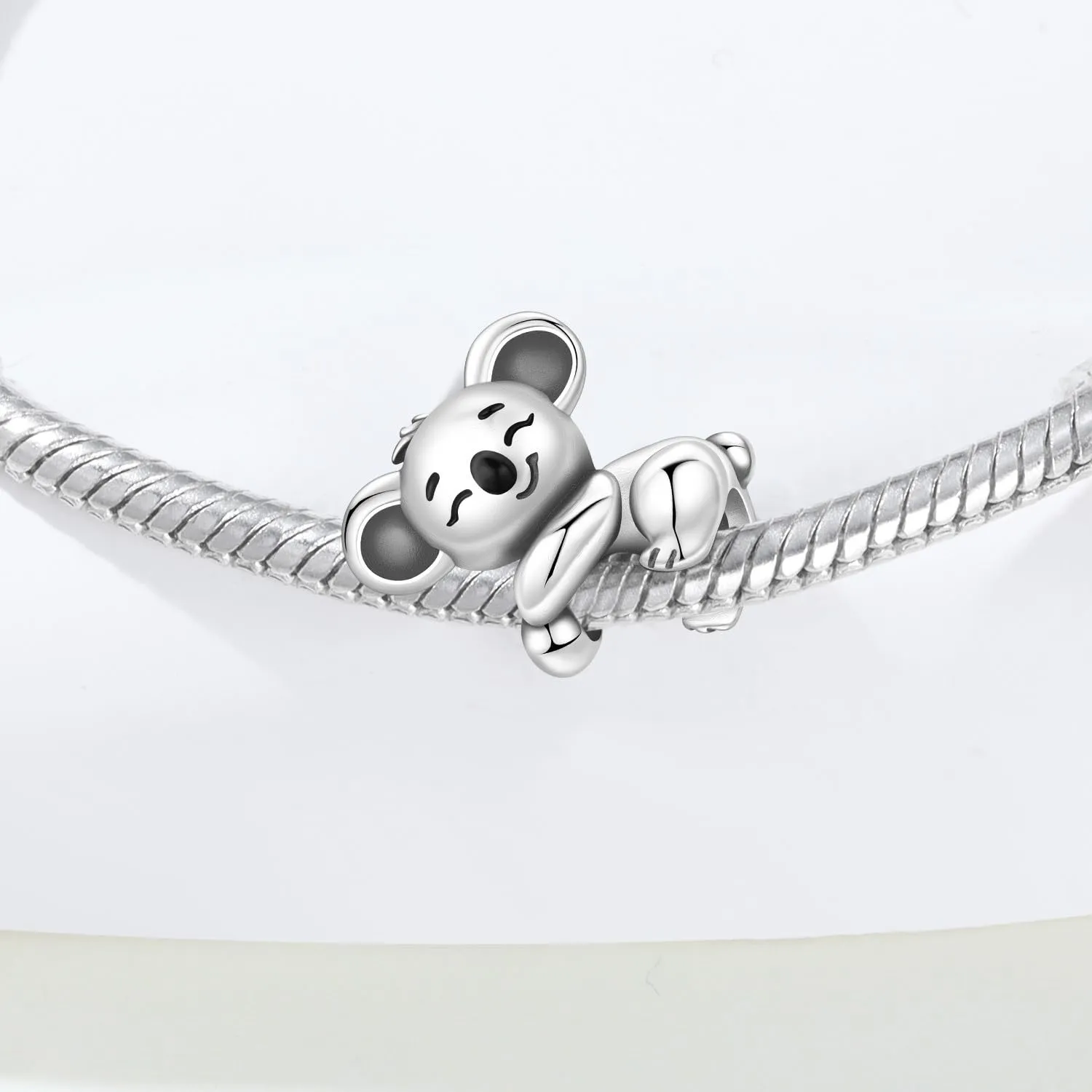 NUJIFFY Charm in argento sterling 925 Ciondoli e perline da donna Ciondoli in argento Ciondolo a cuore per bracciali e collane europei Regali di gioielli - immagine 2