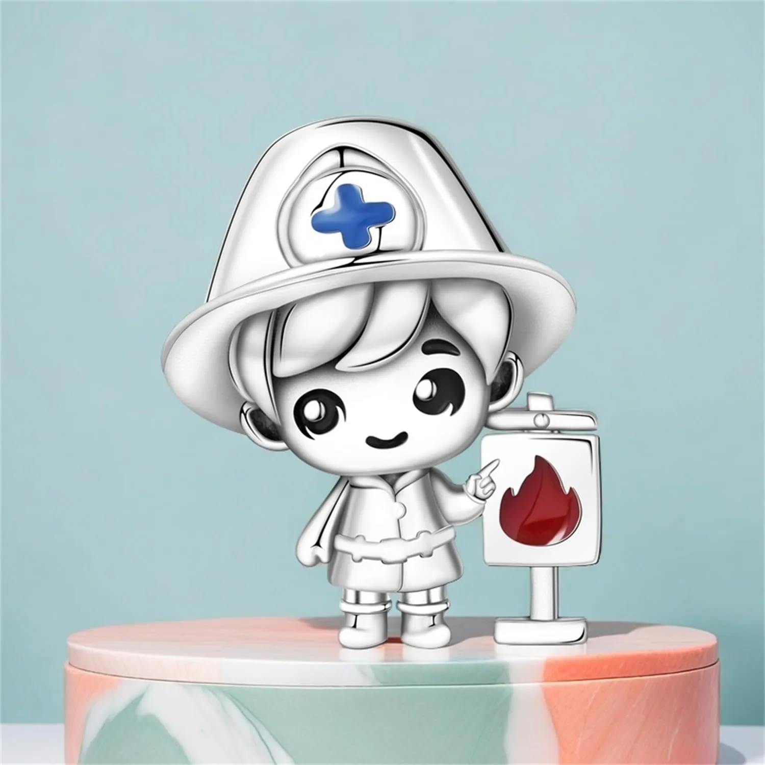 NUJIFFY Charm in argento sterling 925 Ciondoli e perline da donna Ciondoli in argento Ciondolo a cuore per bracciali e collane europei Regali di gioielli - immagine 7