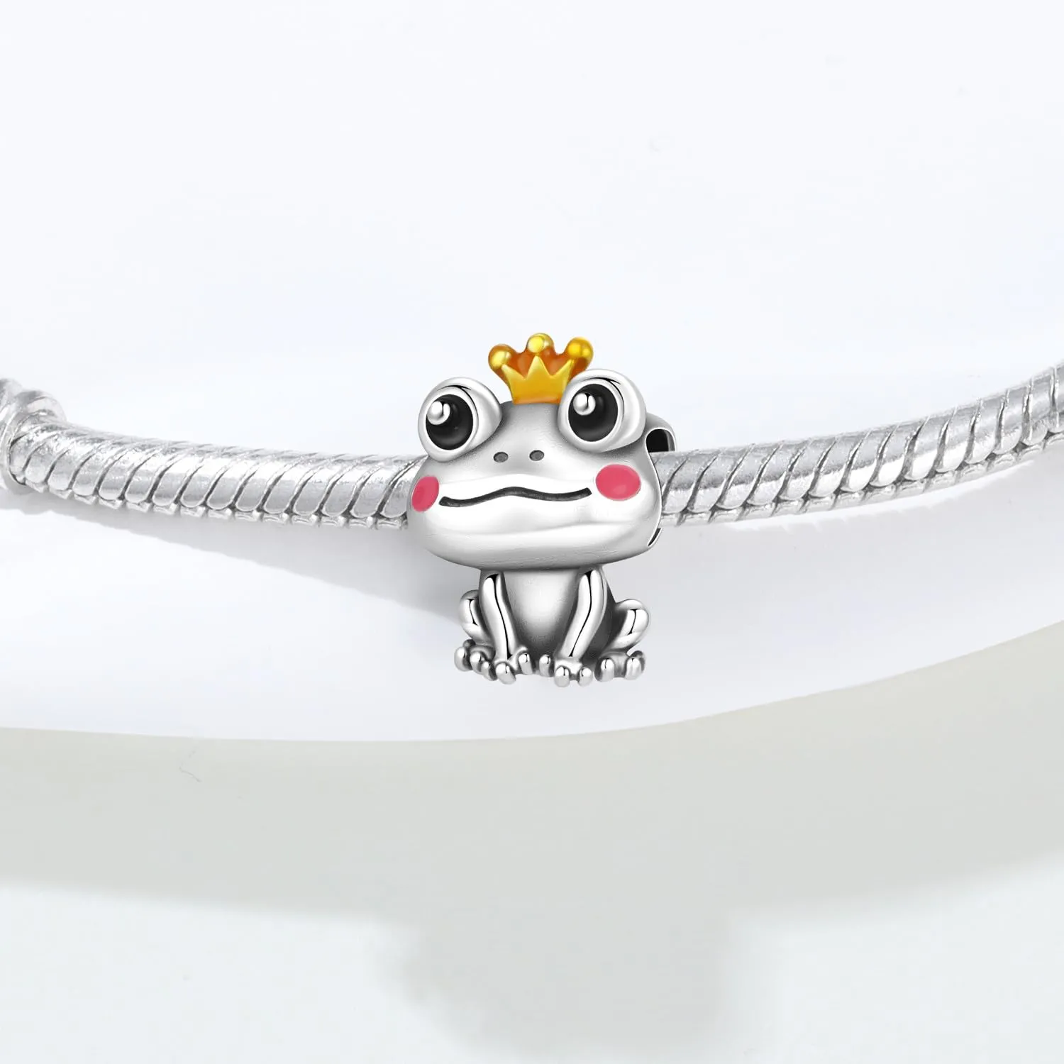 NUJIFFY Charm in argento sterling 925 Ciondoli e perline da donna Ciondoli in argento Ciondolo a cuore per bracciali e collane europei Regali di gioielli - immagine 2