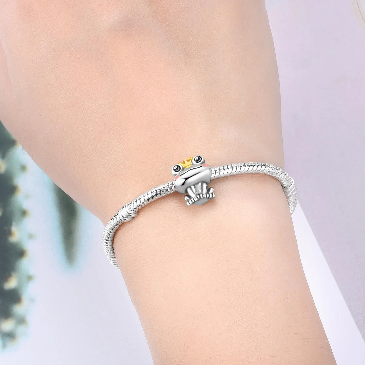 NUJIFFY Charm in argento sterling 925 Ciondoli e perline da donna Ciondoli in argento Ciondolo a cuore per bracciali e collane europei Regali di gioielli - immagine 4