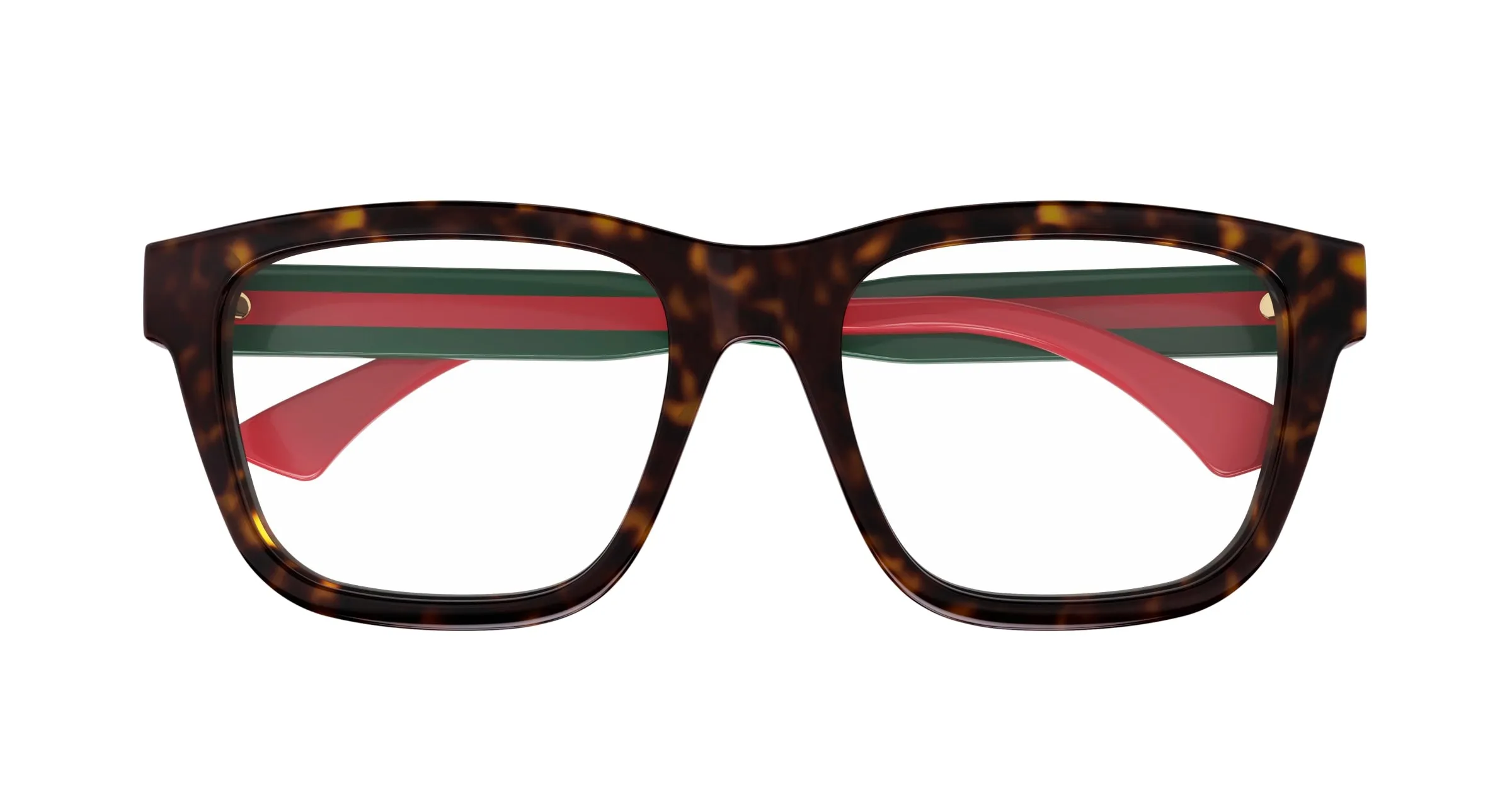 Gucci GG1870O 002 Montature da vista Acetato Havana Trasparente Squadrata - immagine 2