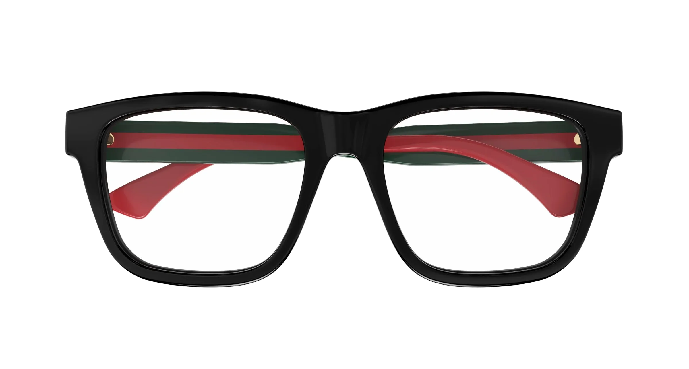 Gucci GG1870O 001 Montature da vista Acetato Nero Trasparente Squadrata - immagine 2
