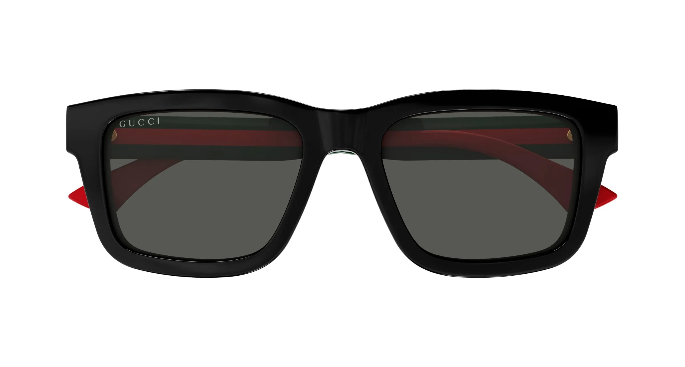 Gucci GG1869S 001 Occhiali da sole Acetato Nero Grigio Squadrata - immagine 2