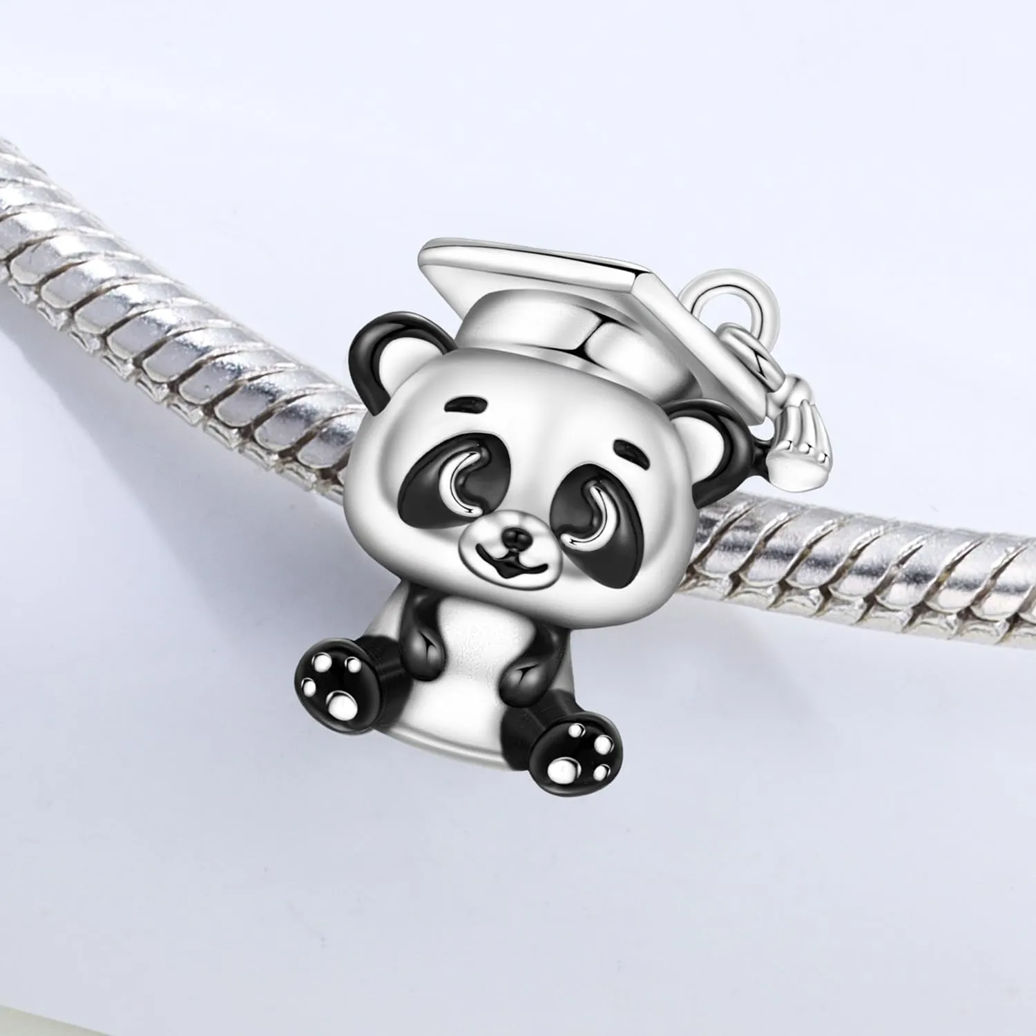 NUJIFFY Charm in argento sterling 925 Ciondoli e perline da donna Ciondoli in argento Ciondolo a cuore per bracciali e collane europei Regali di gioielli - immagine 2