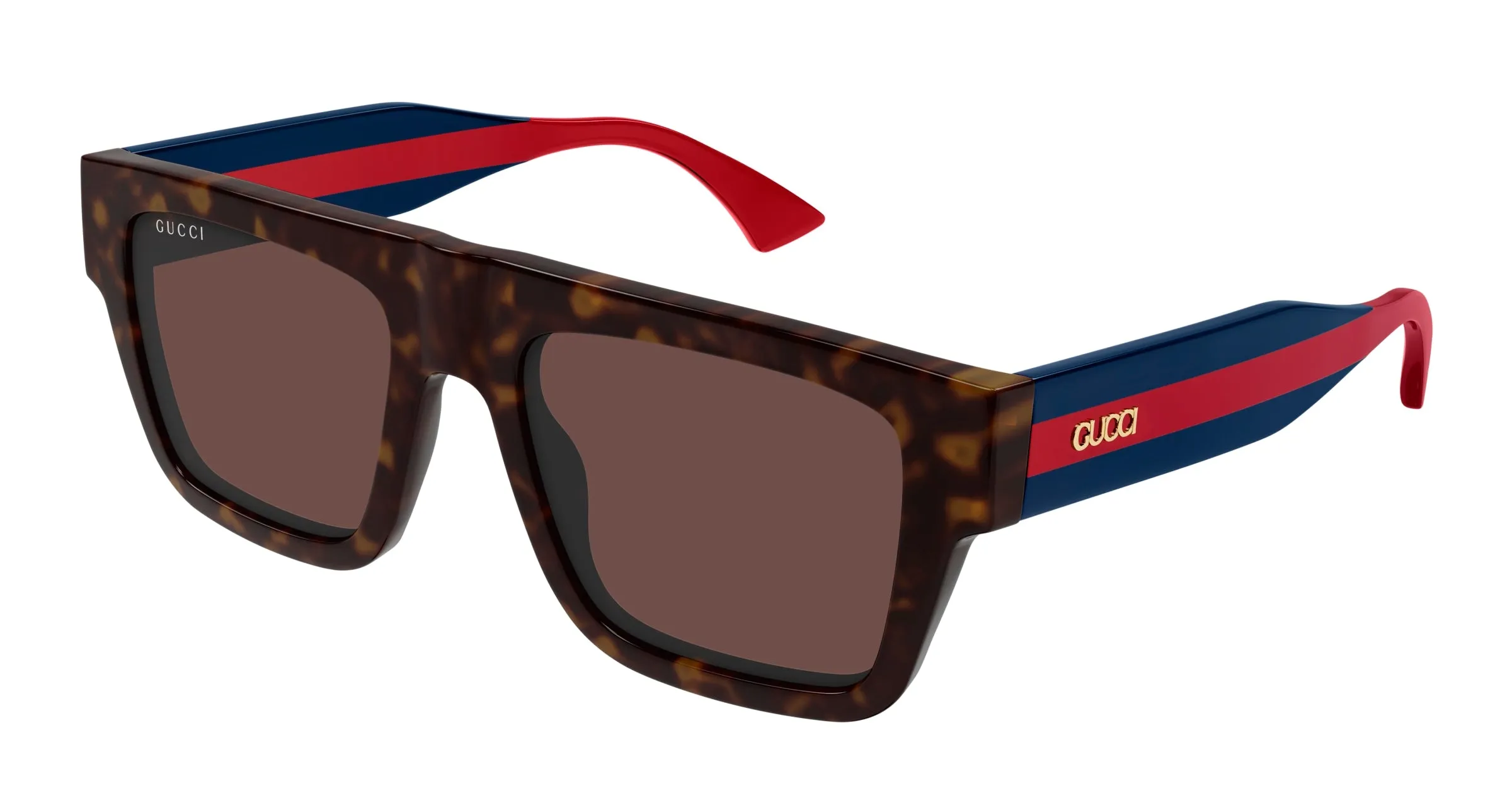 Gucci GG1868S 002 Occhiali da sole Acetato Havana Marrone Squadrata - immagine 1