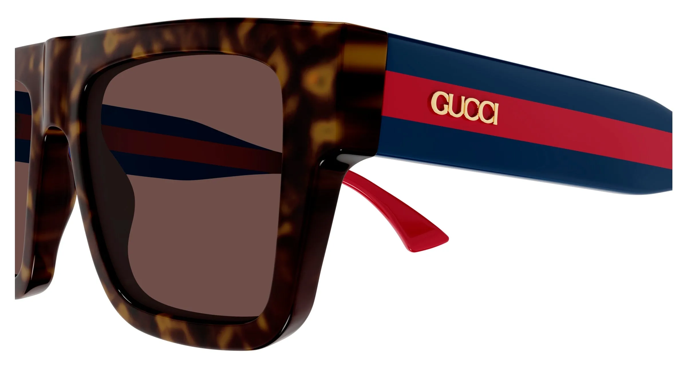 Gucci GG1868S 002 Occhiali da sole Acetato Havana Marrone Squadrata - immagine 3