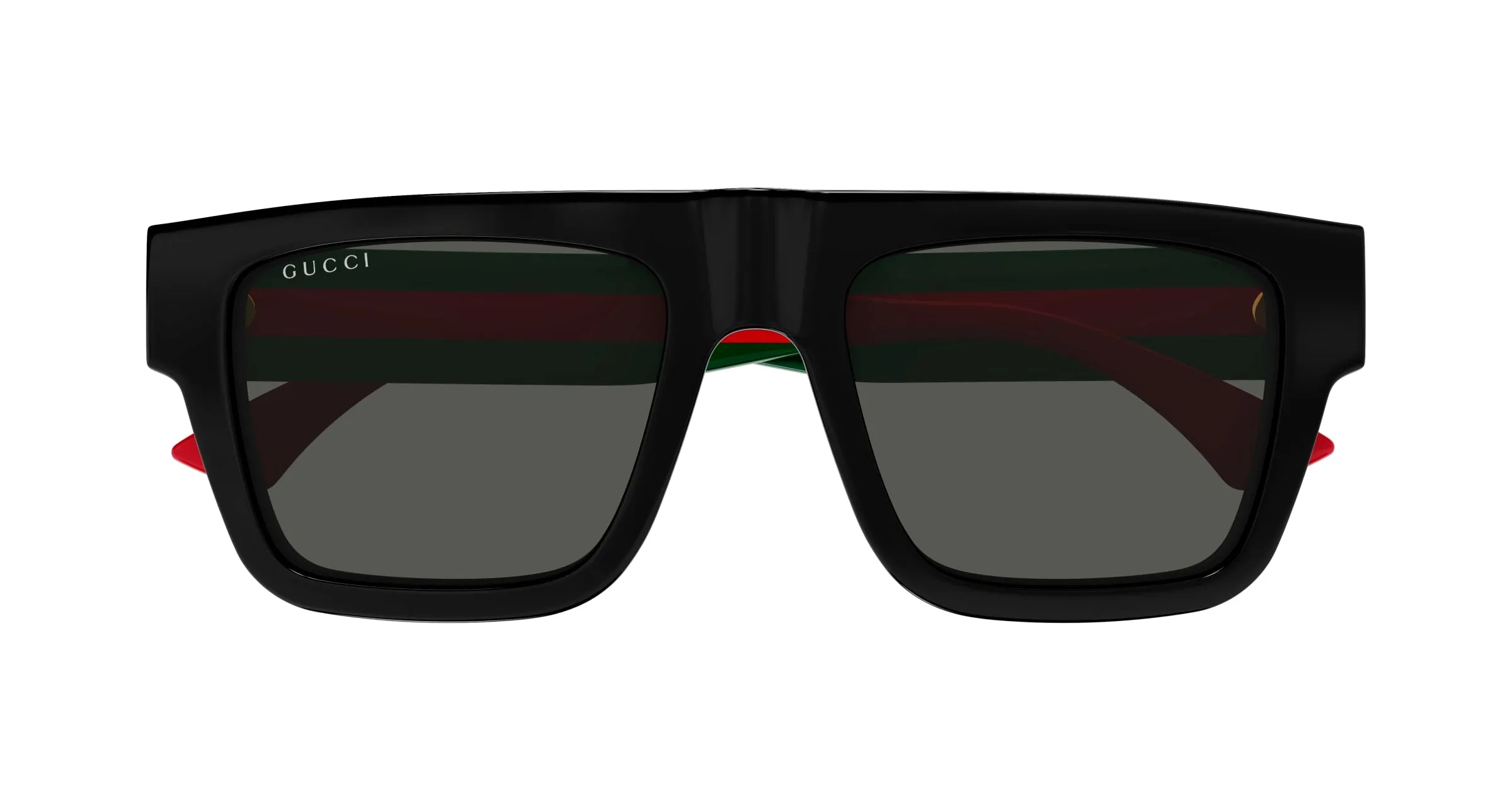Gucci GG1868S 001 Occhiali da sole Acetato Nero Grigio Squadrata - immagine 2