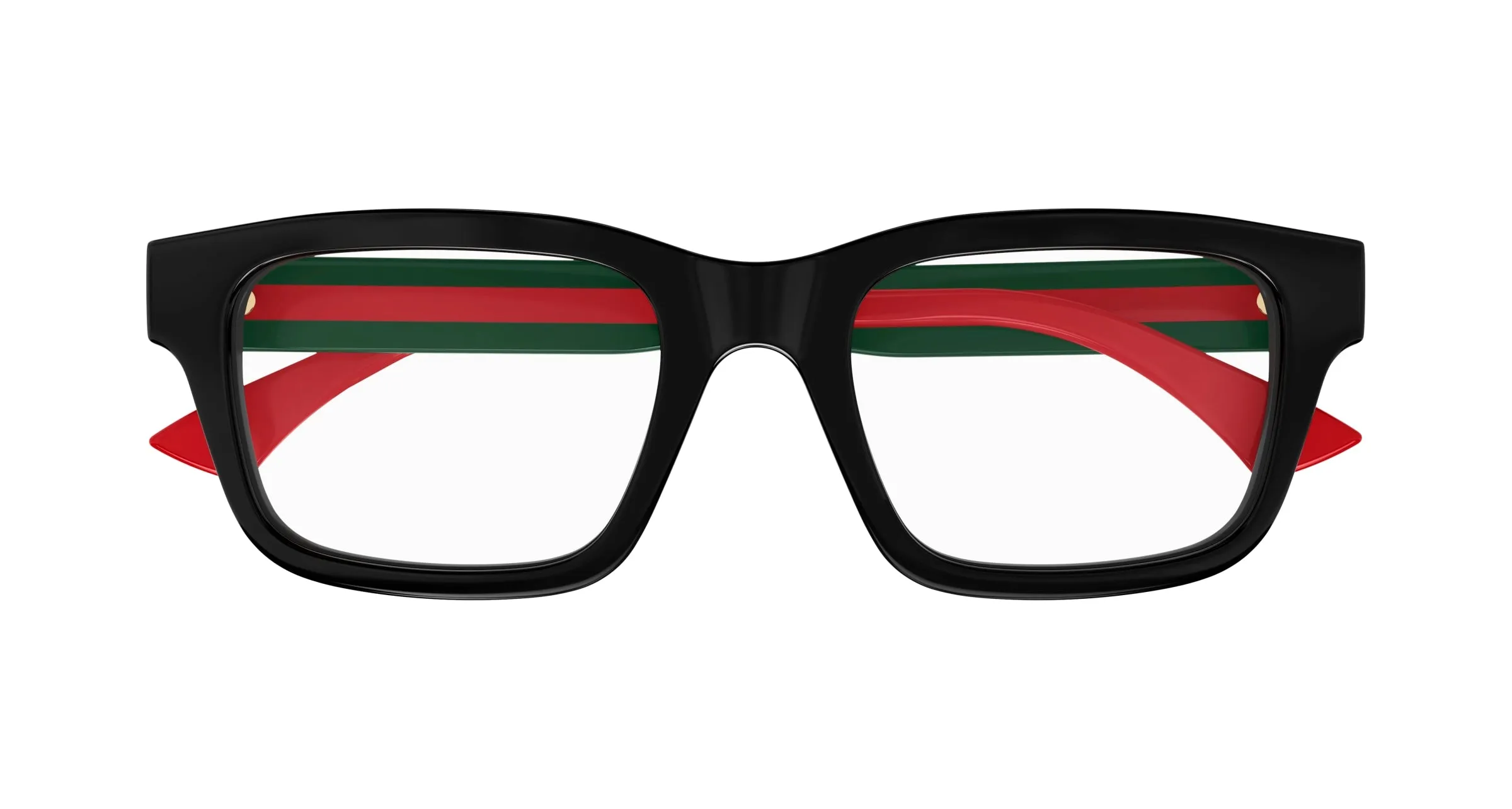 Gucci GG1865O 007 Montature da vista Acetato Nero Trasparente Squadrata - immagine 2