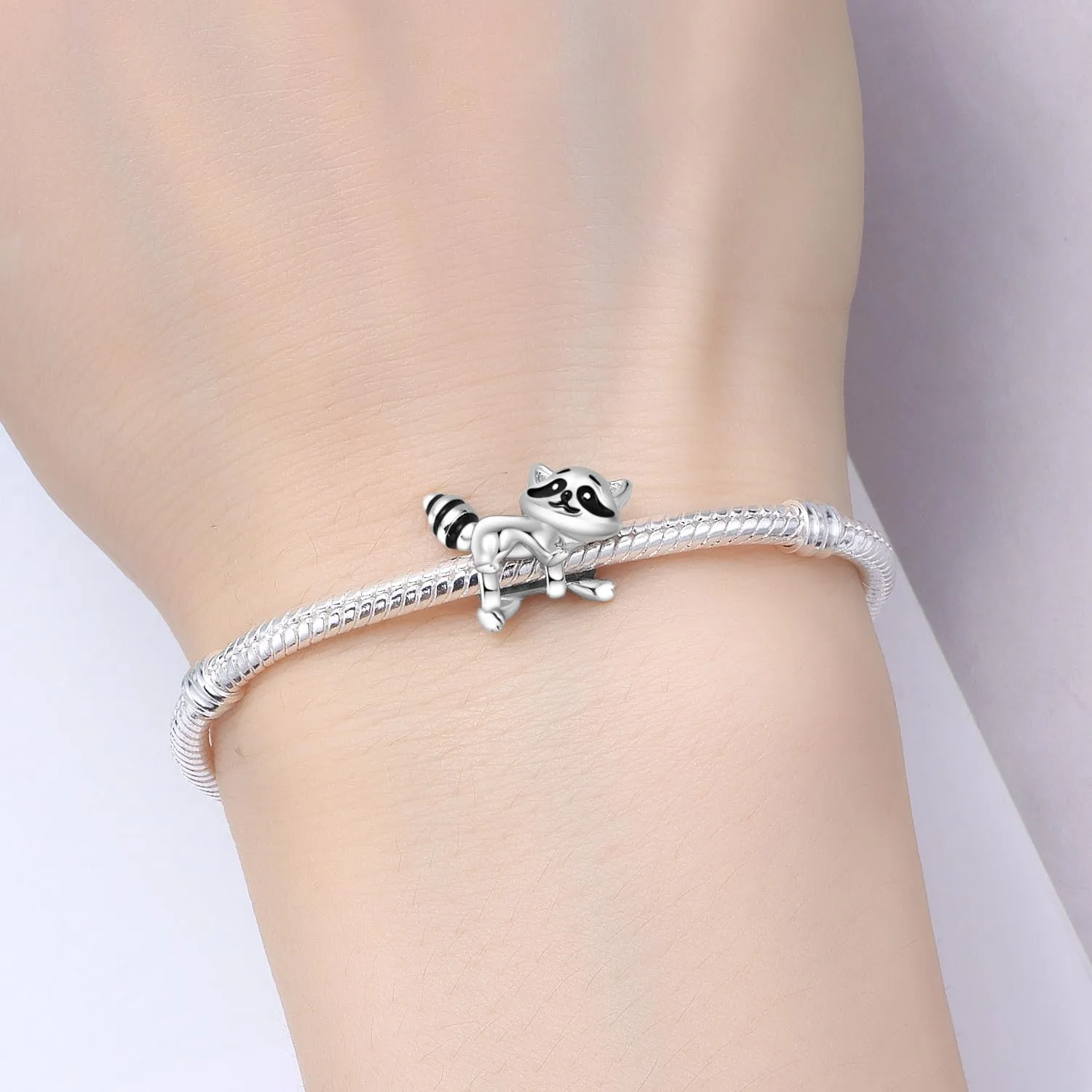 NUJIFFY Charm in argento sterling 925 Ciondoli e perline da donna Ciondoli in argento Ciondolo a cuore per bracciali e collane europei Regali di gioielli - immagine 3