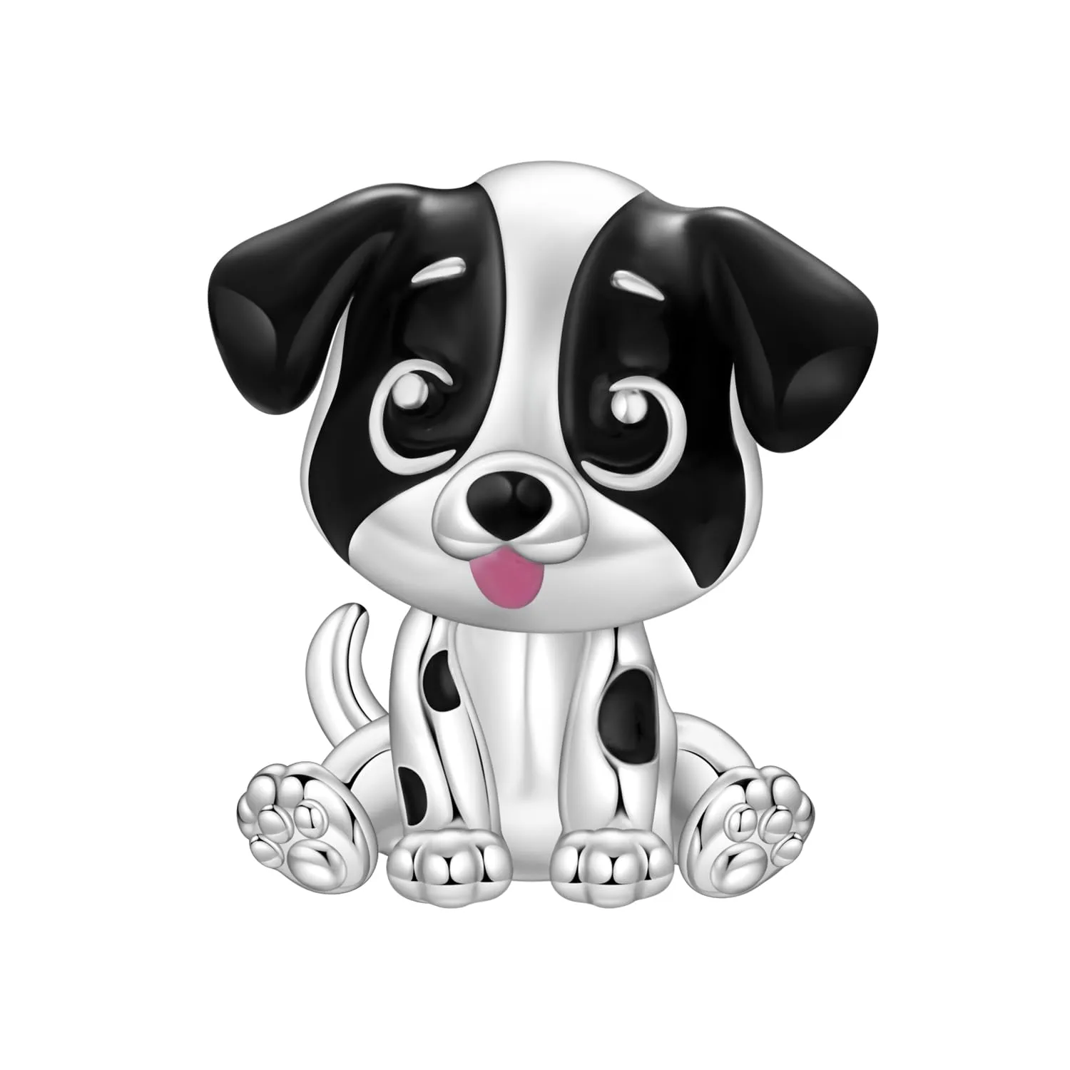 NUJIFFY Charm in argento sterling 925 Ciondoli e perline da donna Ciondoli in argento Ciondolo a cuore per bracciali e collane europei Regali di gioielli - immagine 1