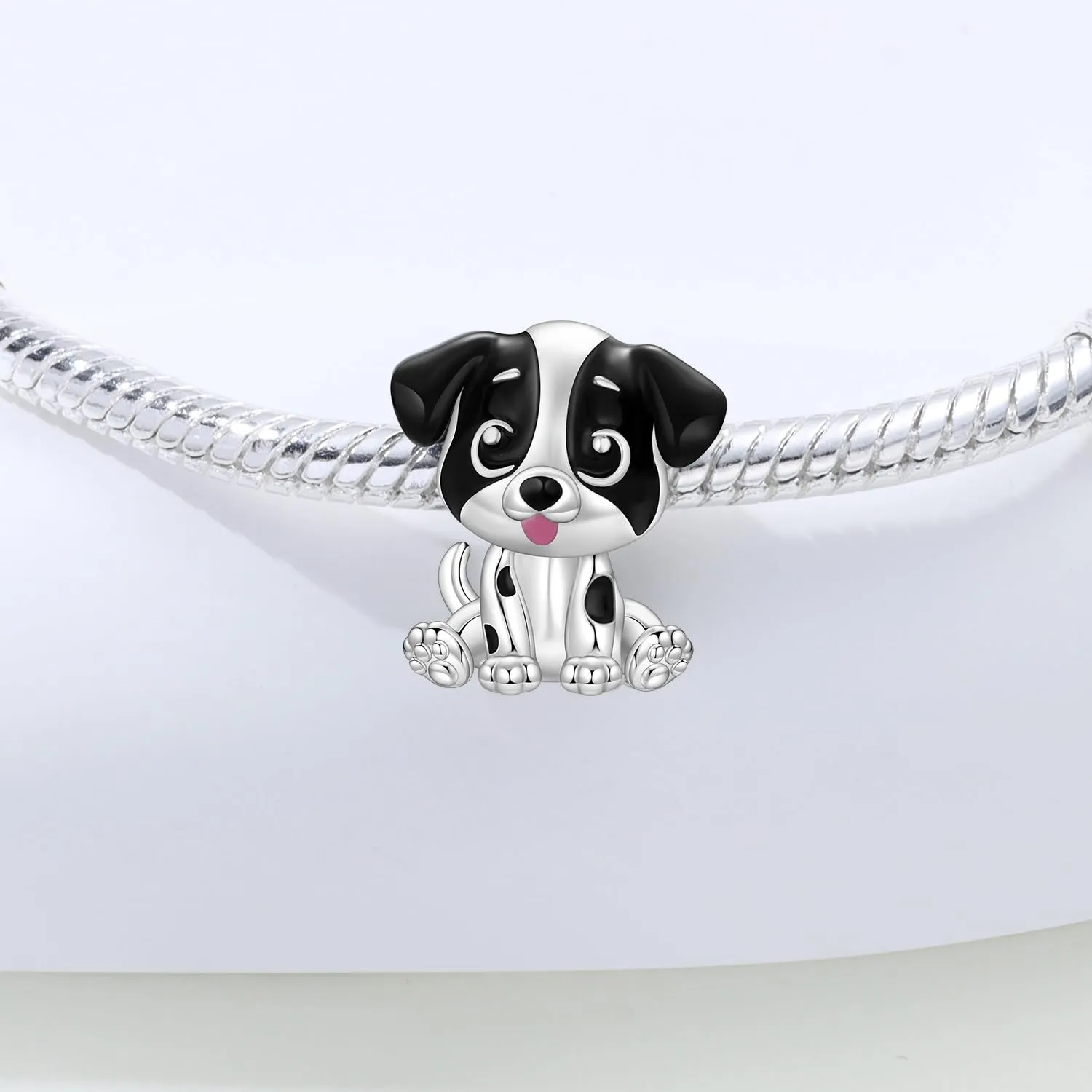 NUJIFFY Charm in argento sterling 925 Ciondoli e perline da donna Ciondoli in argento Ciondolo a cuore per bracciali e collane europei Regali di gioielli - immagine 2
