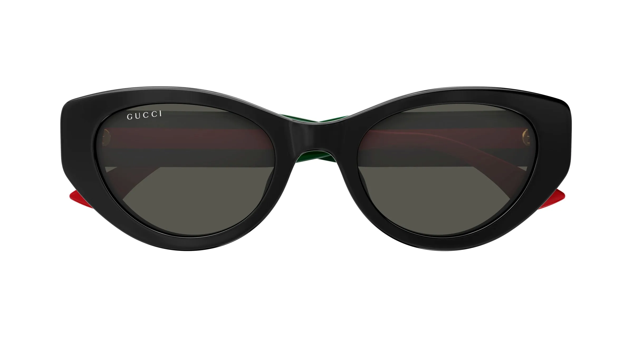 Gucci GG1862S 001 Occhiali da sole Acetato Nero Grigio Cat Eye - immagine 2