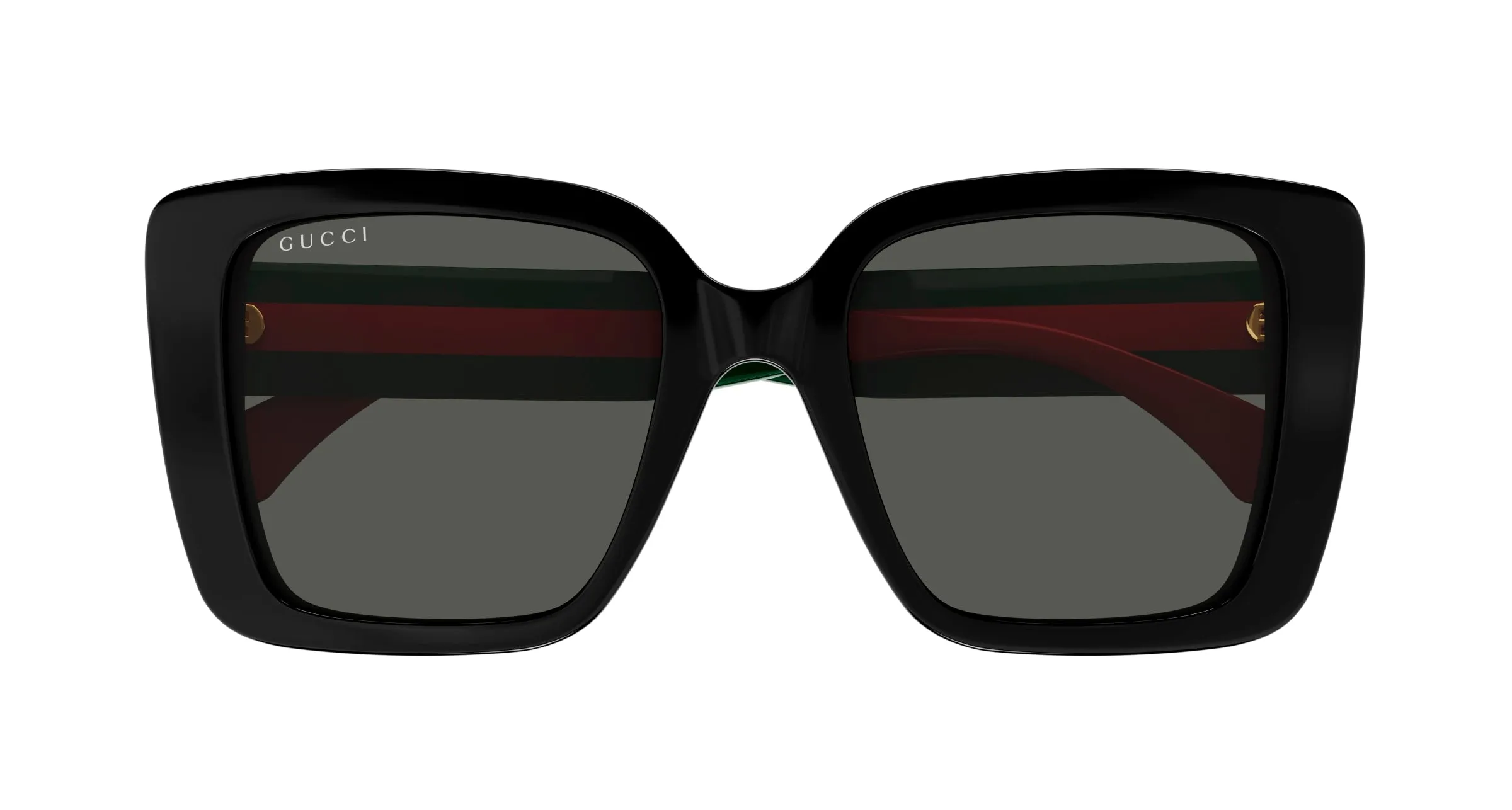 Gucci GG1861S 001 Occhiali da sole Acetato Nero Grigio Squadrata - immagine 2